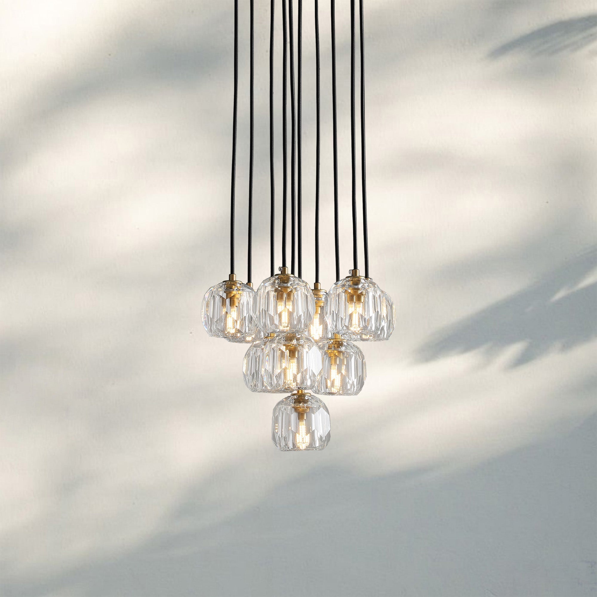 Bouble De Crystal Round Cluster Chandelier-