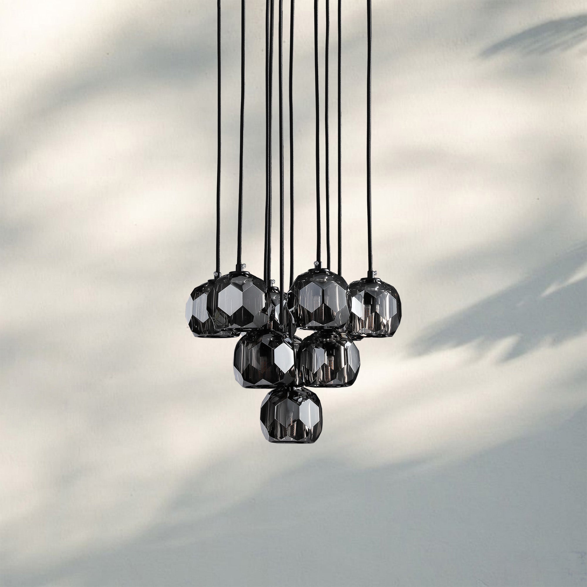 Bouble De Crystal Round Cluster Chandelier-