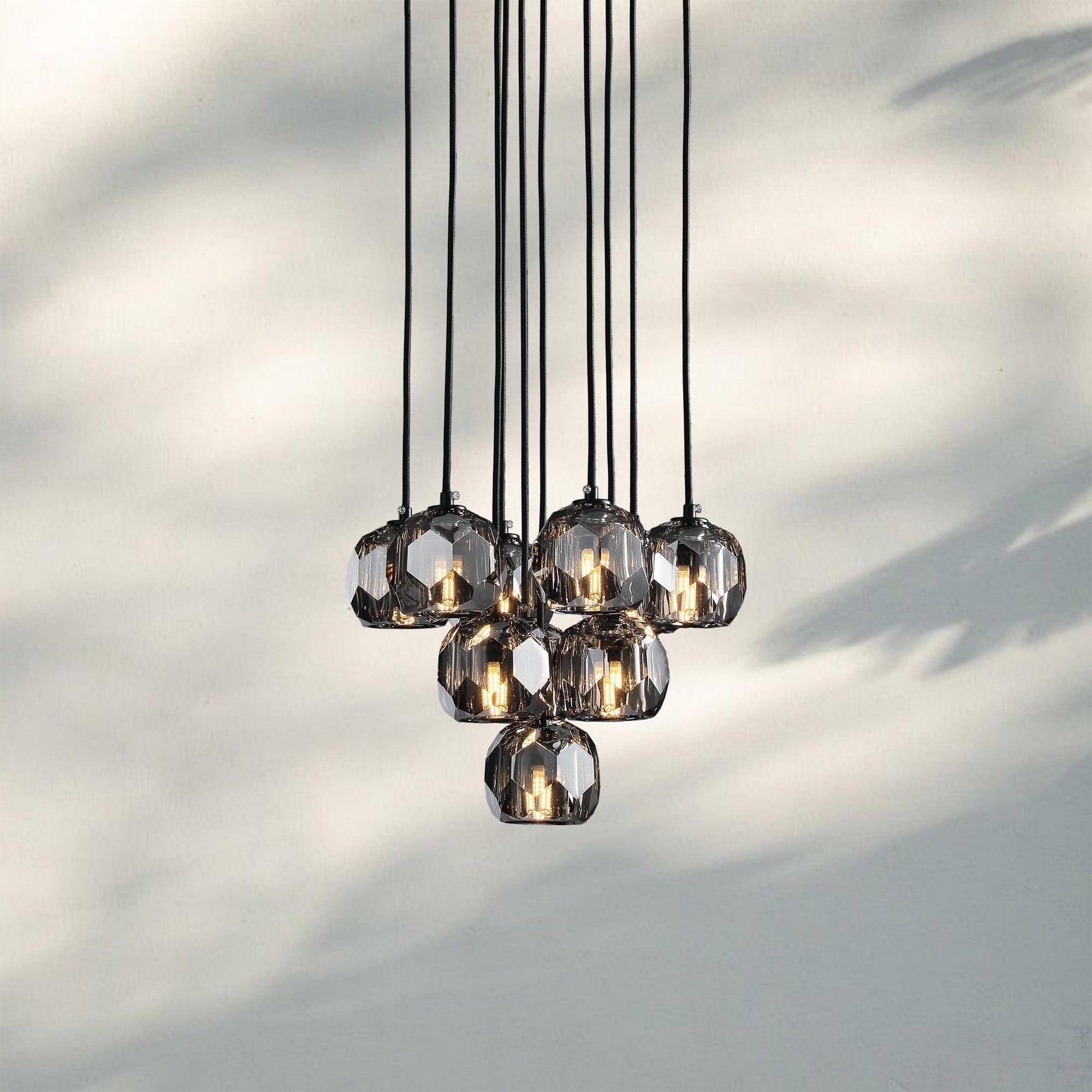 Bouble De Crystal Round Cluster Chandelier-