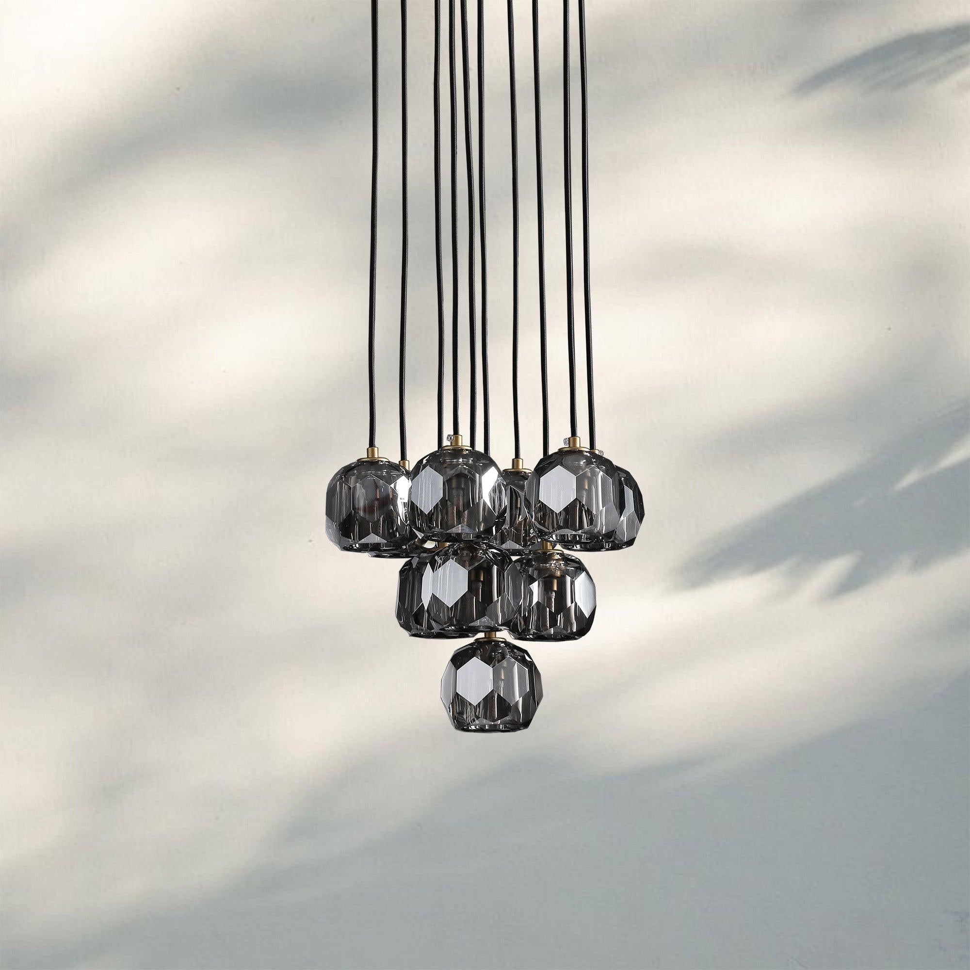 Bouble De Crystal Round Cluster Chandelier-