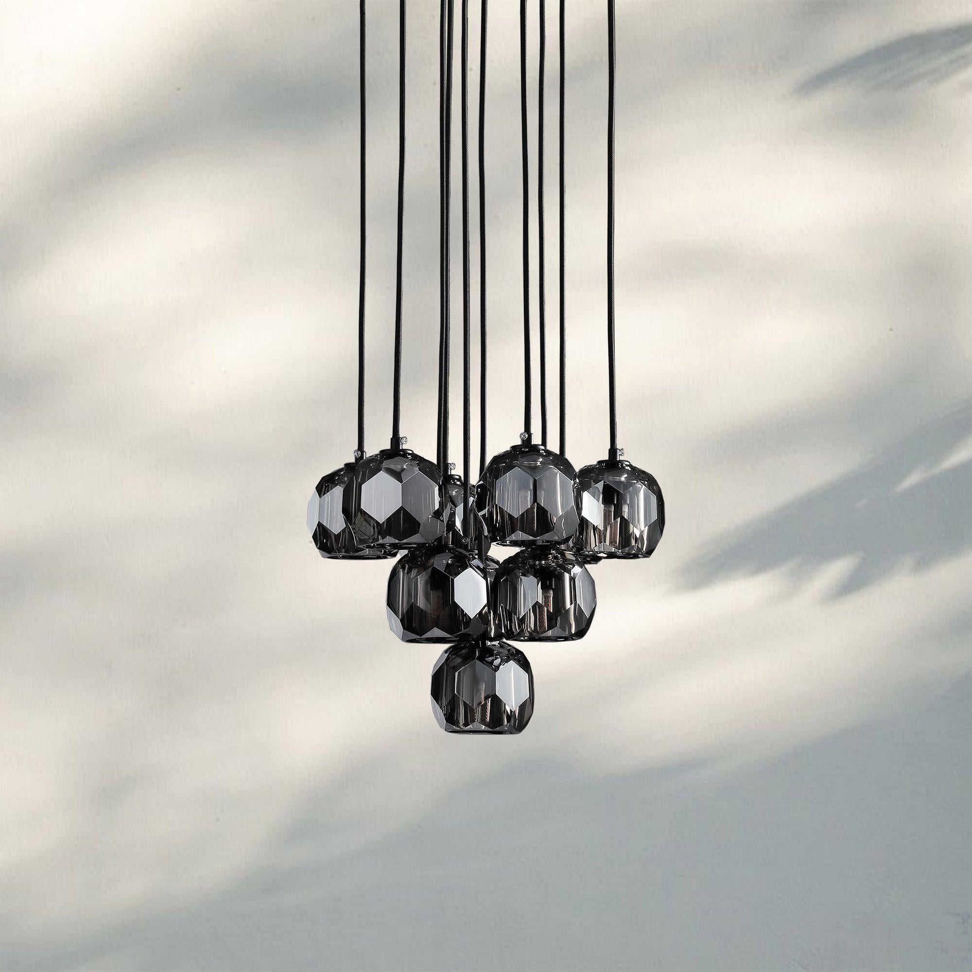 Bouble De Crystal Round Cluster Chandelier-