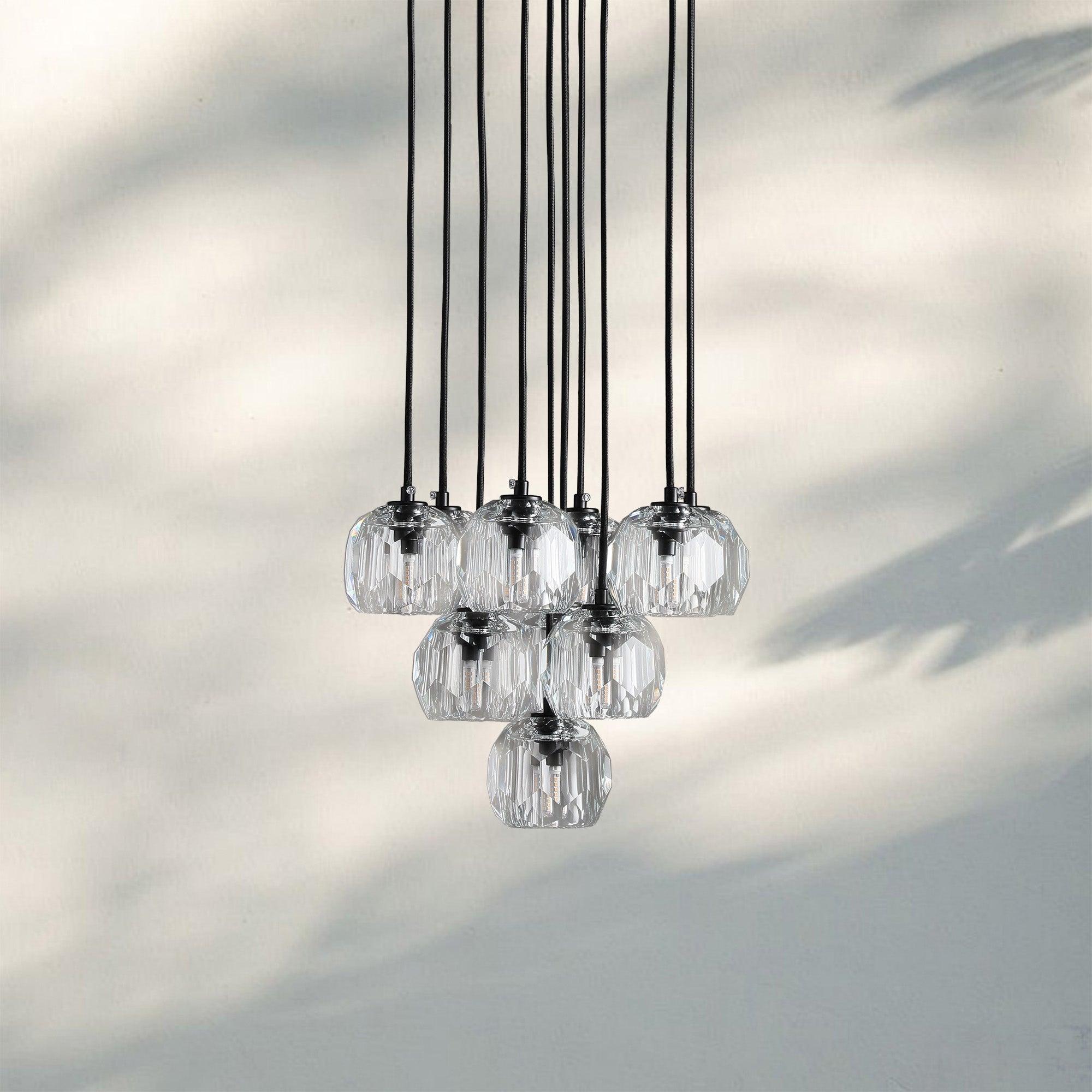 Bouble De Crystal Round Cluster Chandelier-