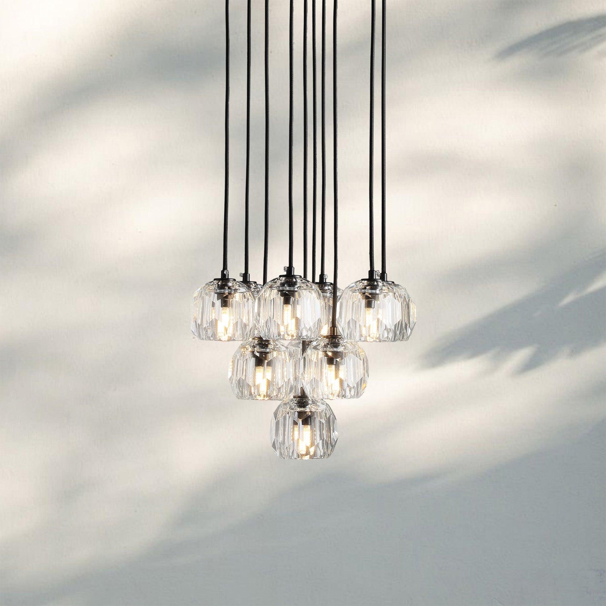 Bouble De Crystal Round Cluster Chandelier-