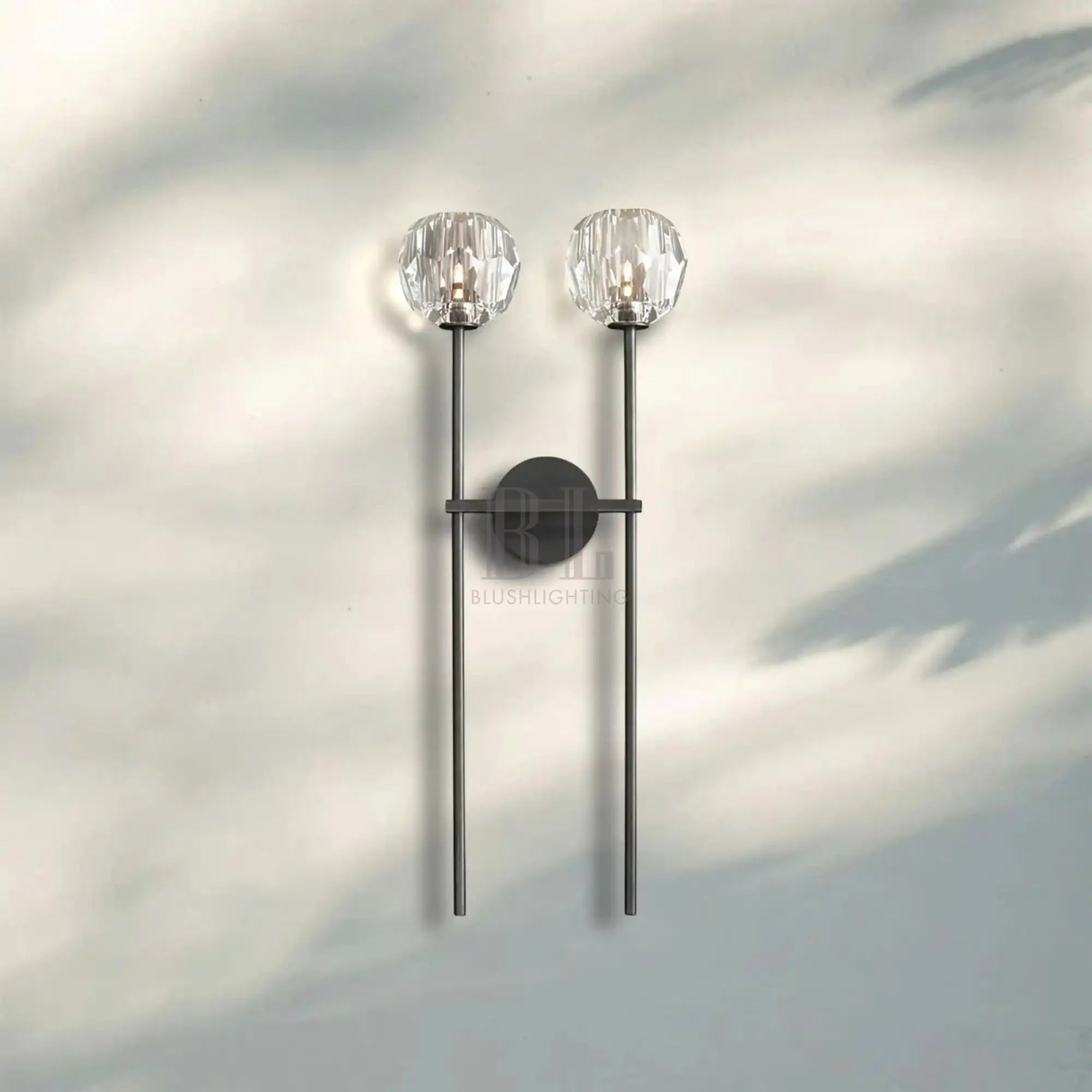 Bouble de Crystal Wall Sconce-Blushlighting