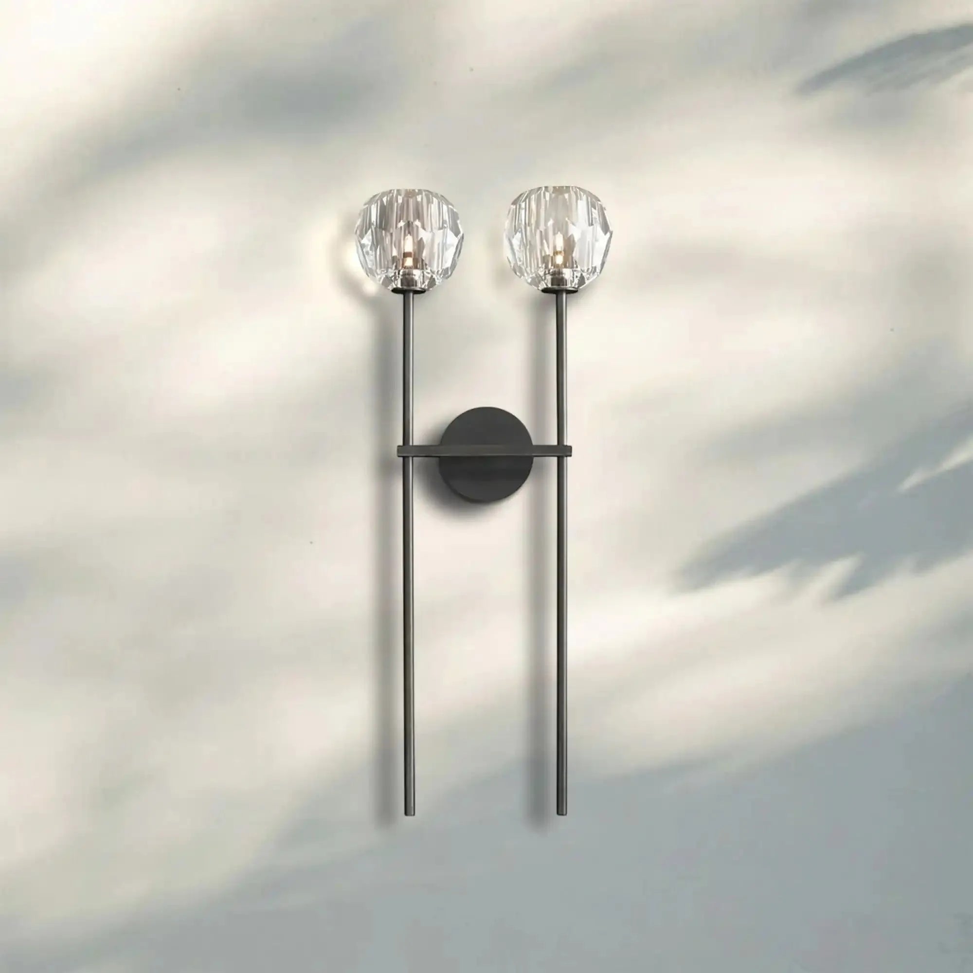 Bouble de Crystal Wall Sconce-Blushlighting