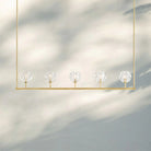 Bouble De Crystal Ball Linear Chandelier 48" 60"-Blushlighting