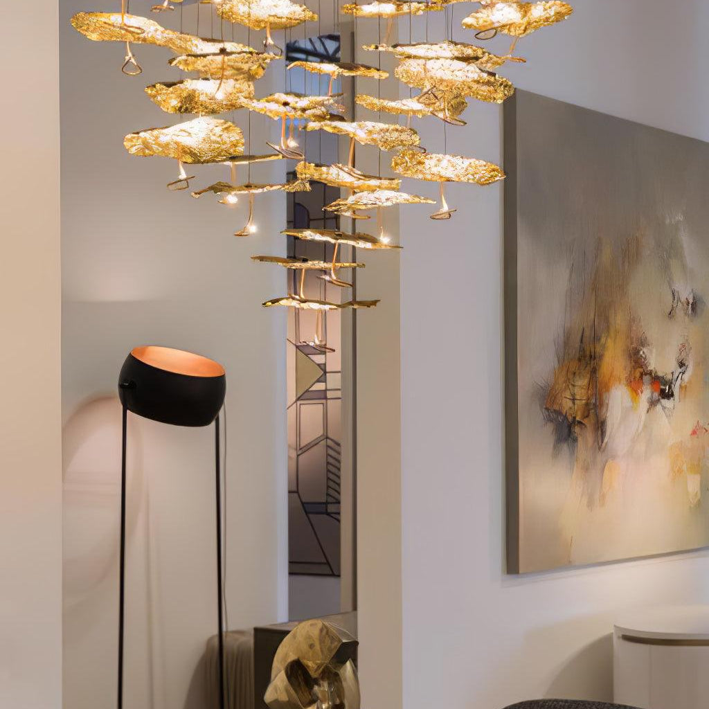 Brass Aviary Constellation Chandelier - 1 head ∅ 9.8″ x H 5.9″ / Dia 25cm x H 15cmBrass & BlackWarm LightBlushlighting