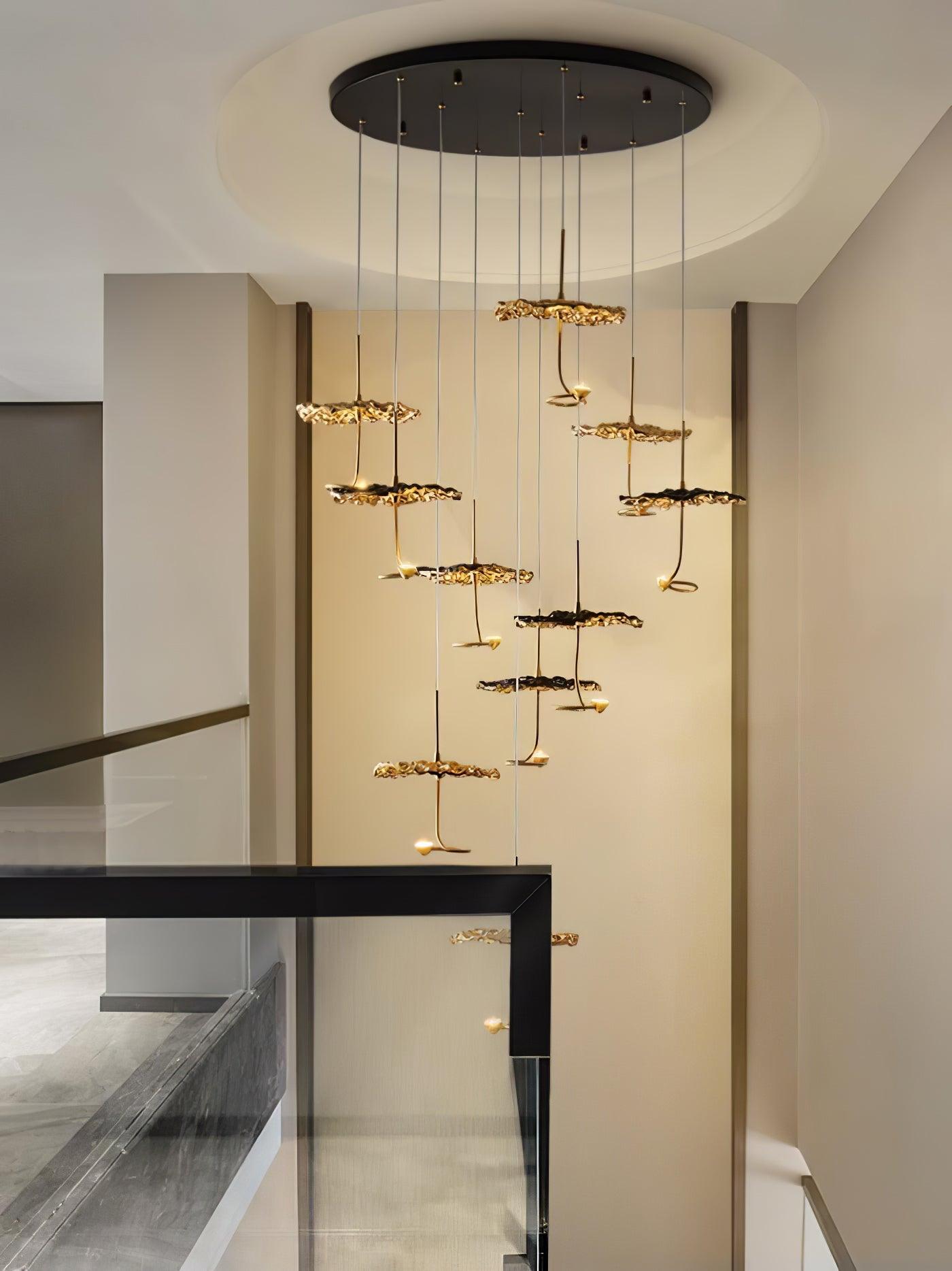 Brass Aviary Constellation Chandelier - 1 head ∅ 9.8″ x H 5.9″ / Dia 25cm x H 15cmBrass & BlackWarm LightBlushlighting