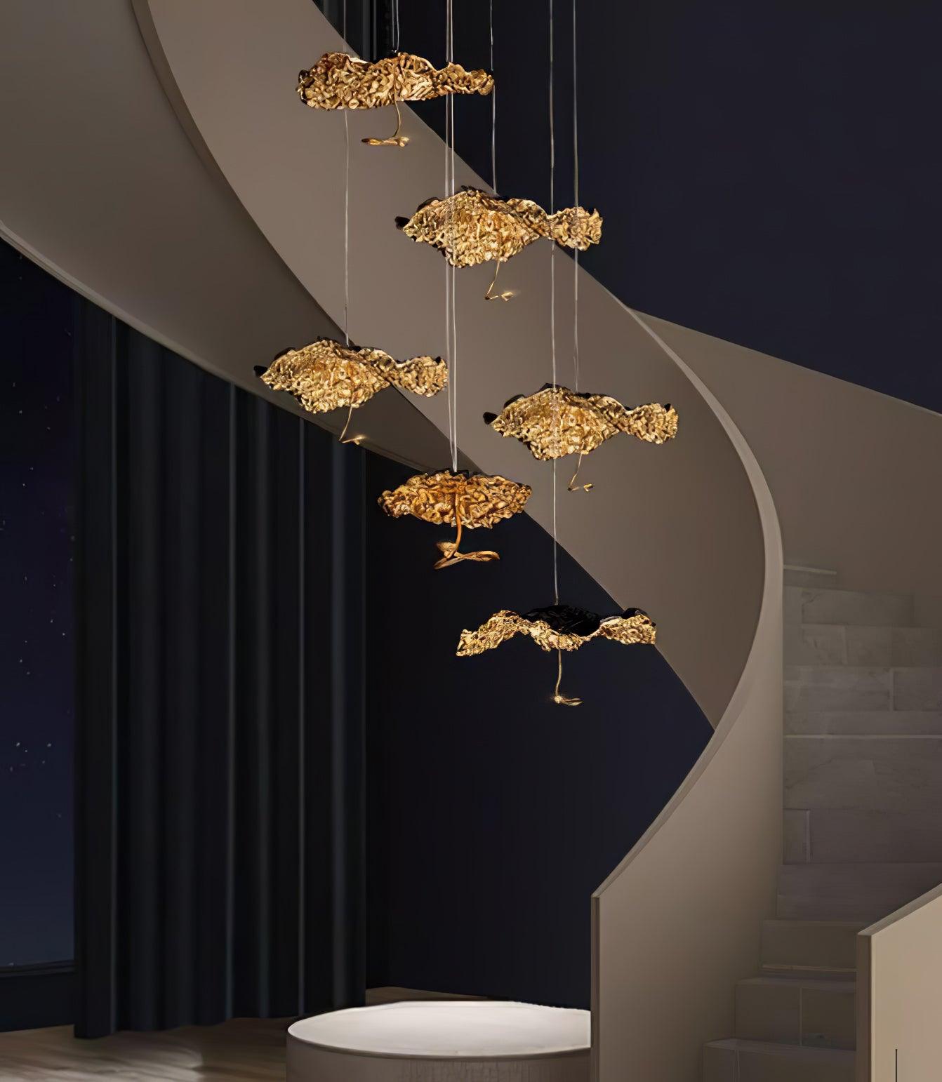 Brass Aviary Constellation Chandelier - 1 head ∅ 9.8″ x H 5.9″ / Dia 25cm x H 15cmBrass & BlackWarm LightBlushlighting