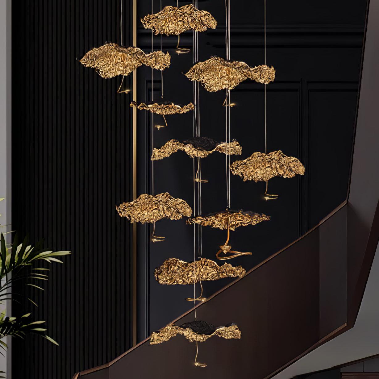 Brass Aviary Constellation Chandelier - 1 head ∅ 9.8″ x H 5.9″ / Dia 25cm x H 15cmBrass & BlackWarm LightBlushlighting