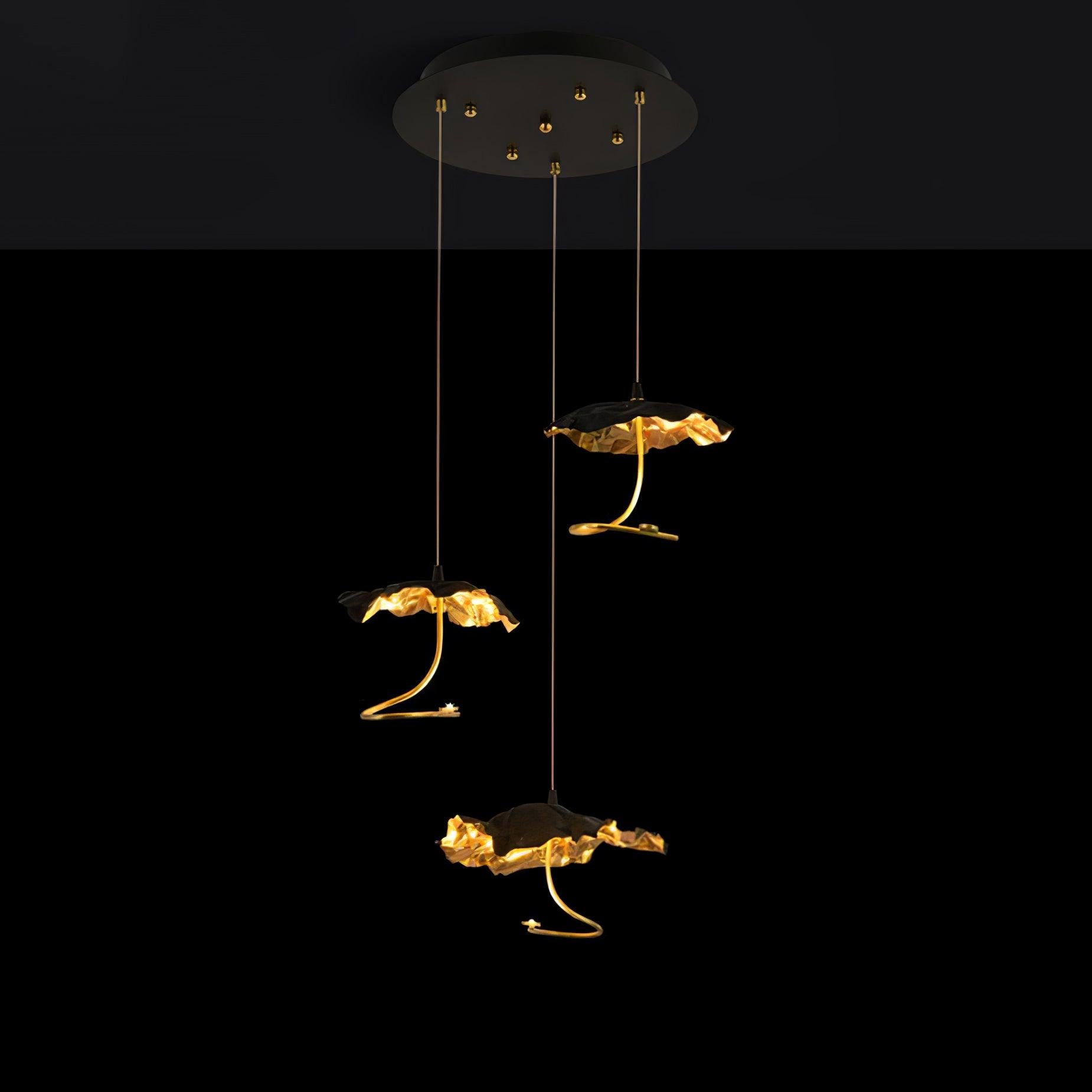 Brass Aviary Constellation Chandelier - 1 head ∅ 9.8″ x H 5.9″ / Dia 25cm x H 15cmBrass & BlackWarm LightBlushlighting