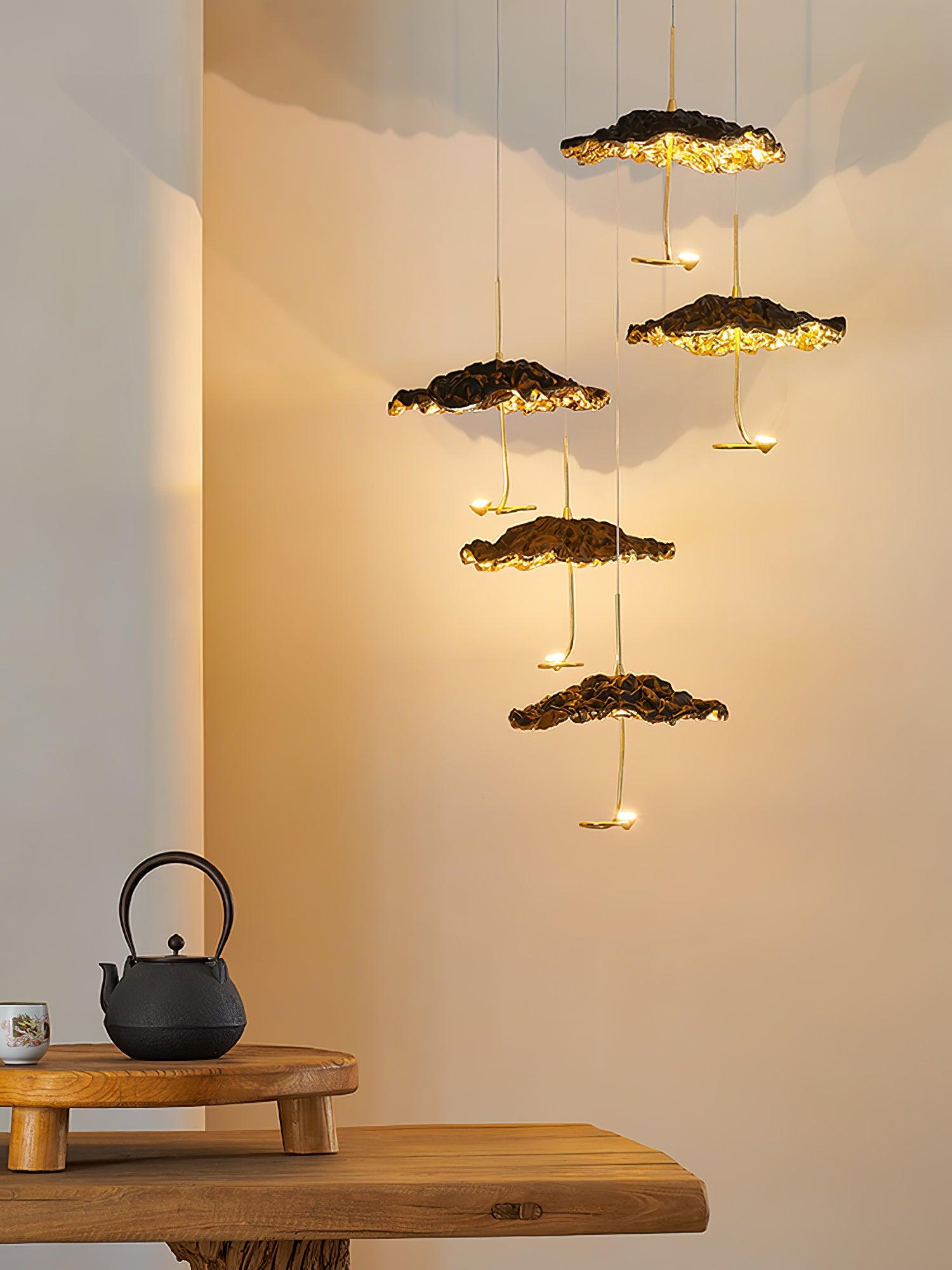 Brass Aviary Constellation Chandelier - 1 head ∅ 9.8″ x H 5.9″ / Dia 25cm x H 15cmBrass & BlackWarm LightBlushlighting