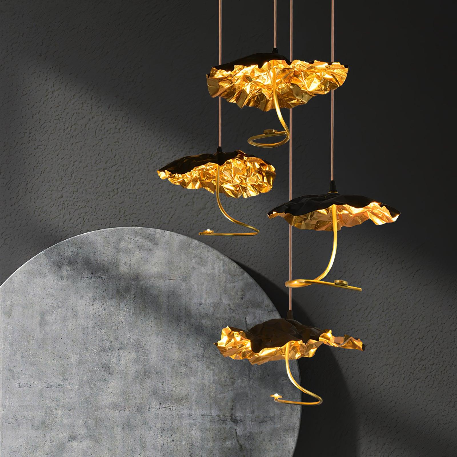 Brass Aviary Constellation Chandelier - 1 head ∅ 9.8″ x H 5.9″ / Dia 25cm x H 15cmBrass & BlackWarm LightBlushlighting