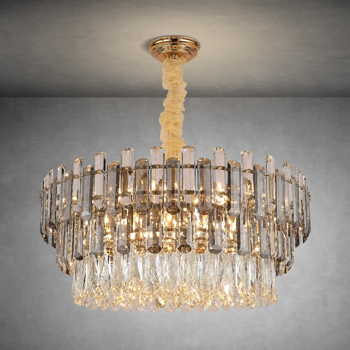 Brass Chandelier - D800*H360mm/22LBlushlighting