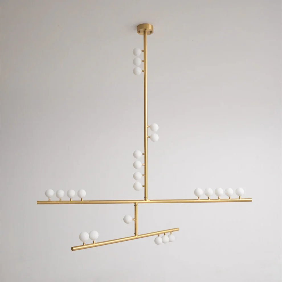 Brass Drop System Chandelier - 24 heads L 152cm x W 76cm x H 38cm / L 59.8" x W 29.9" x H 15"BrassBlushlighting