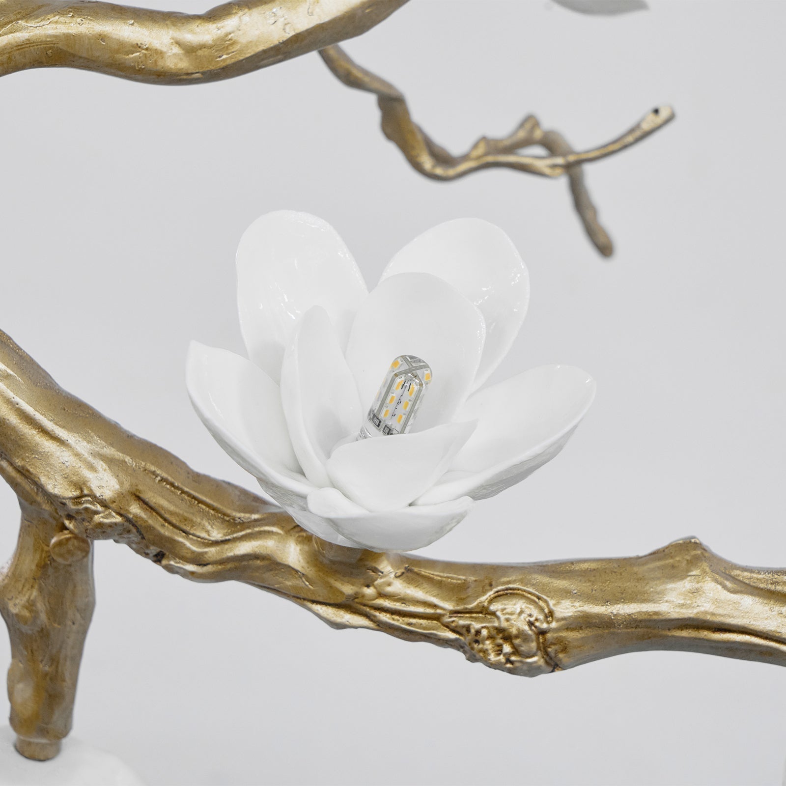 Brass Flower Branch Chandelier - L 31.5″ x W 19.7″ x H 25.6″ / L 80cm x W 50cm x H 65cmBrassBlushlighting