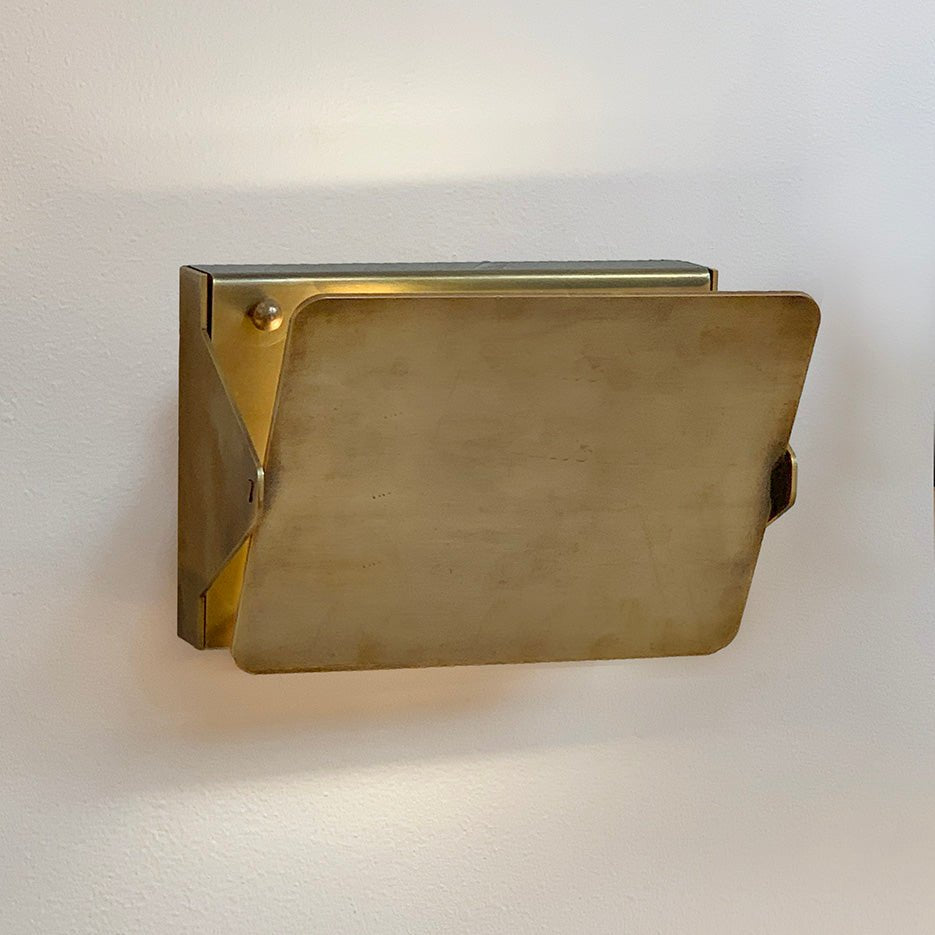 Brass Sconce with Flip Front - Blushlighting