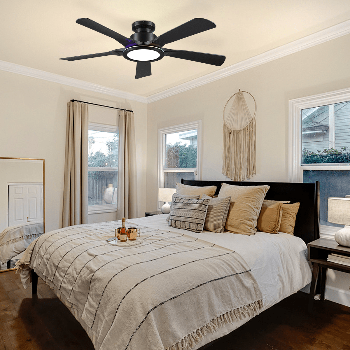 Breeze Harmony Ceiling Fans with Lights - whiteBlushlighting