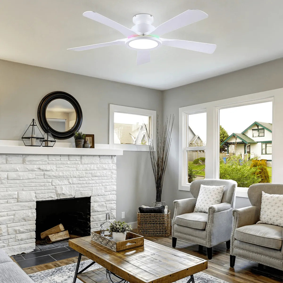 Breeze Harmony Ceiling Fans with Lights - Blushlighting