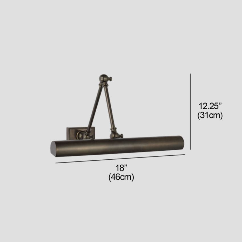 Brenndan Double Plug-In Hardwired Picture Light - Polished Nickel18″ WBlushlighting