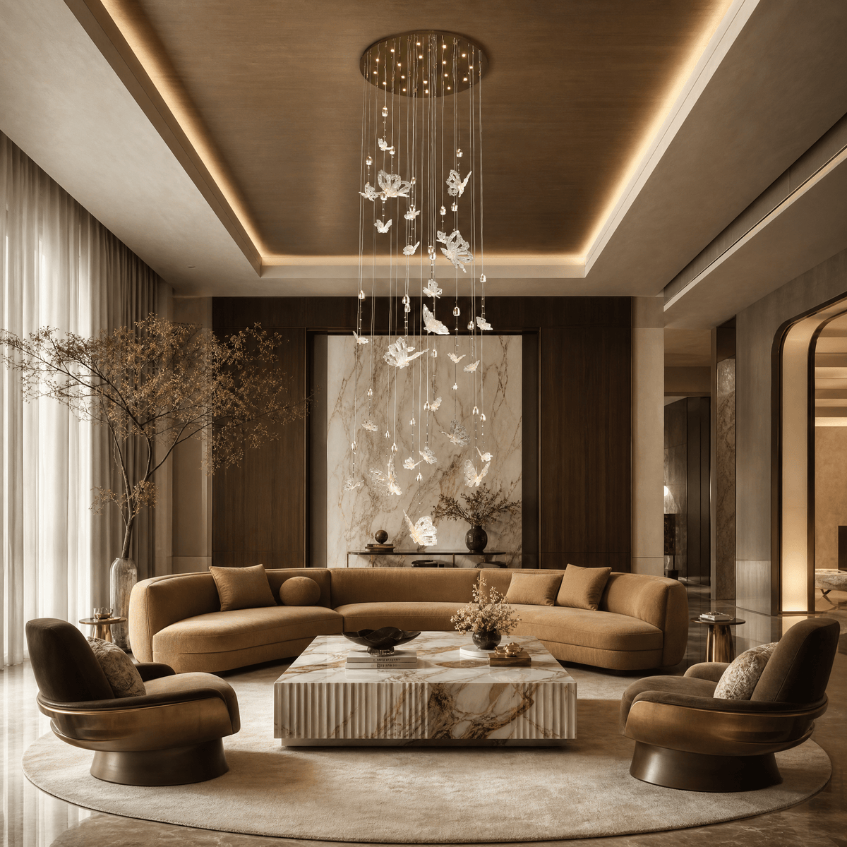 Butterfly Dream Modern Sculptural Pendant Light - Blushlighting