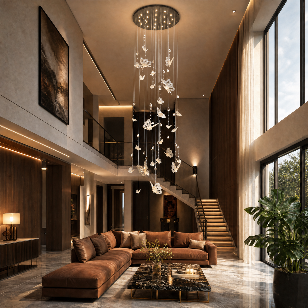 Butterfly Dream Modern Sculptural Pendant Light