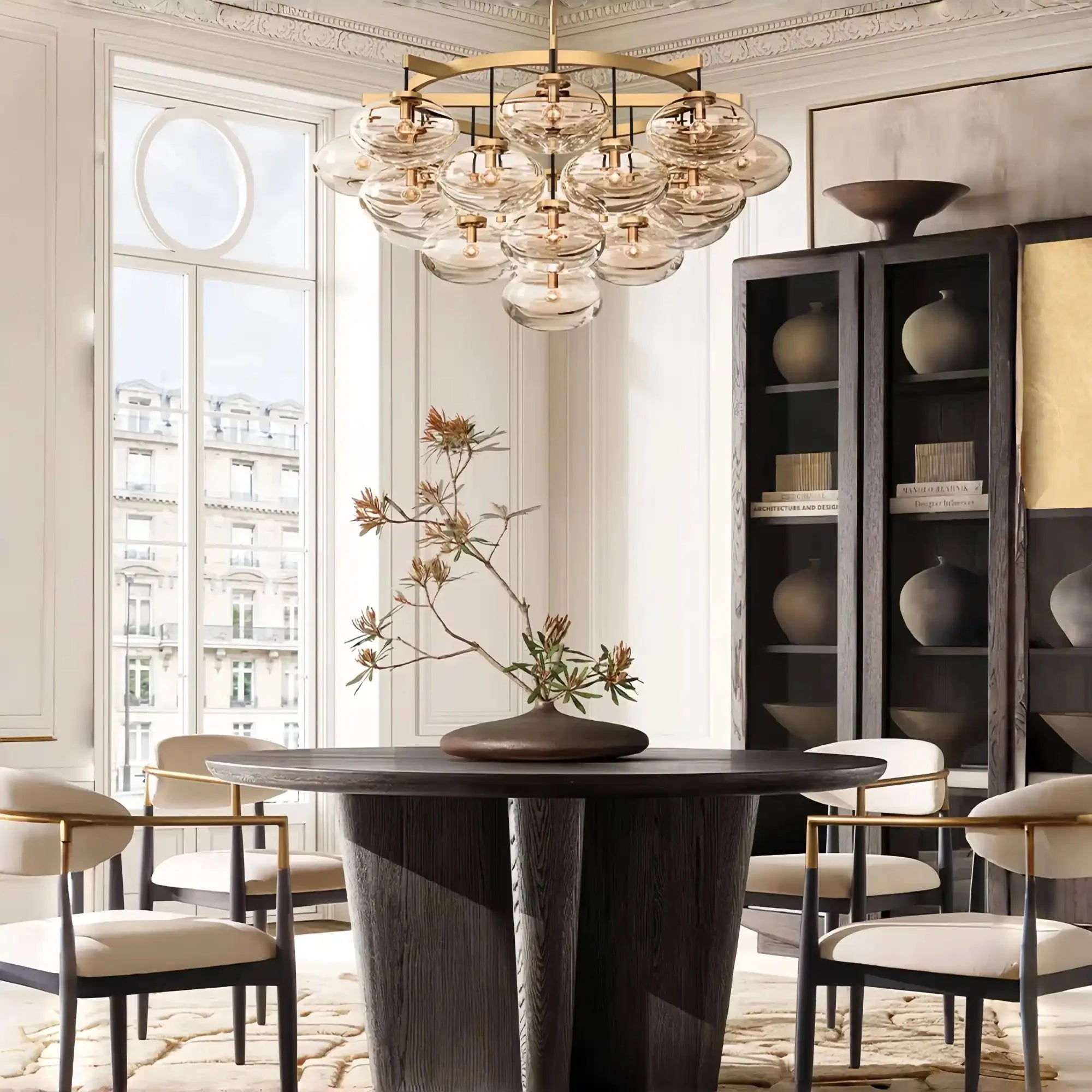 Cabretter Round Chandelier 36" 60" - Blushlighting