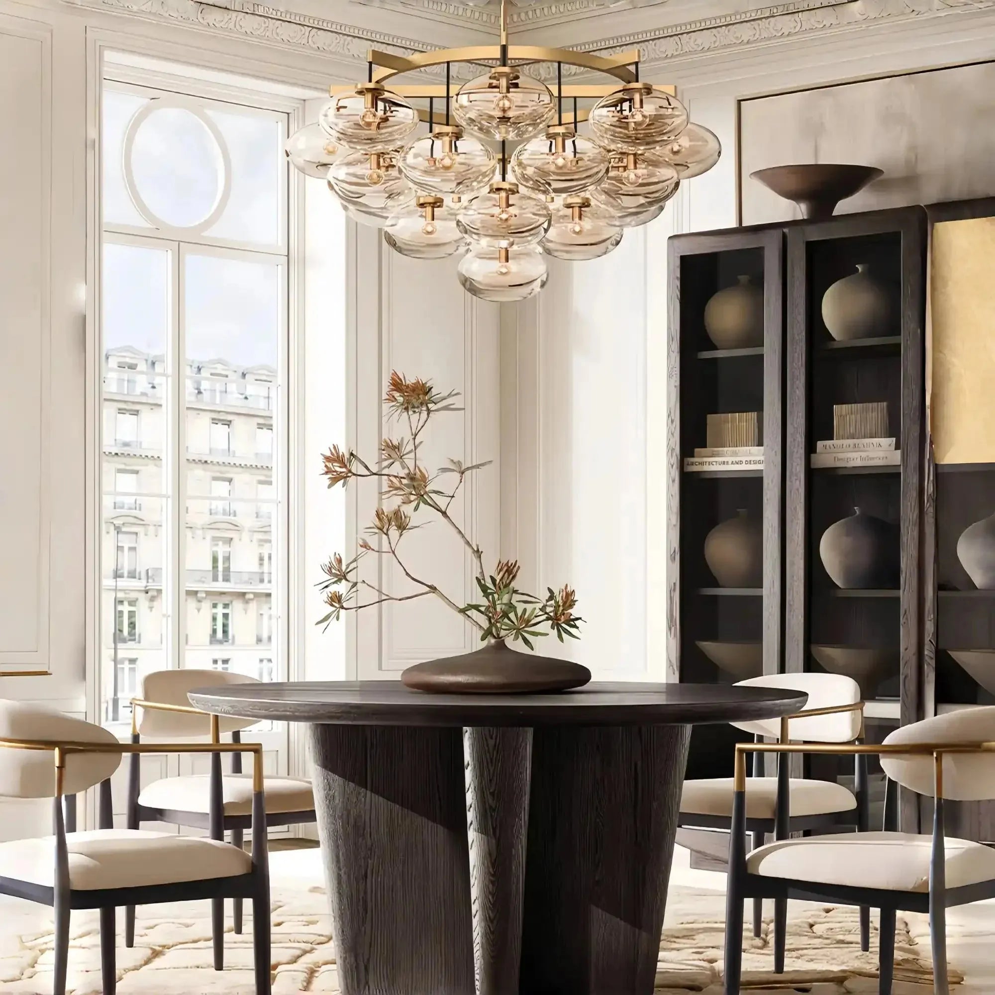 Cabretter Round Chandelier 36" 60" - Blushlighting