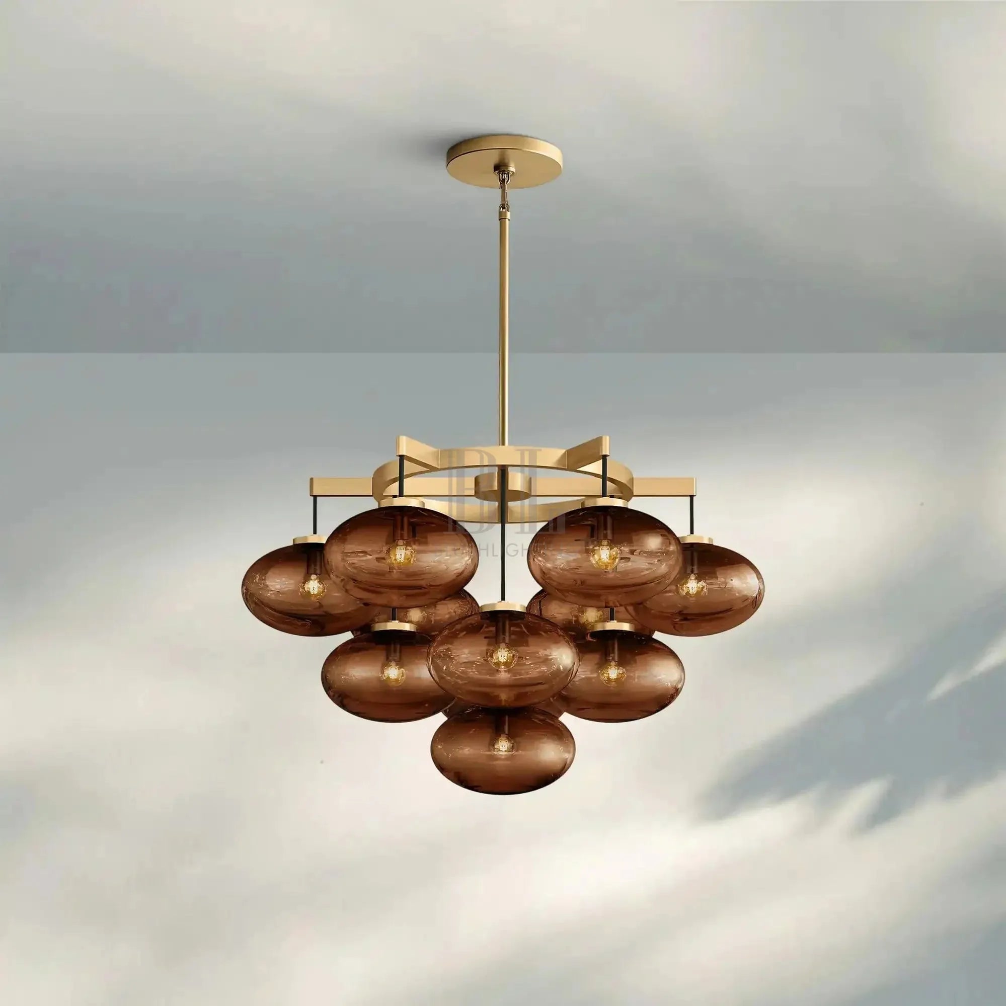 Cabretter Round Chandelier 36" 60" - Blushlighting