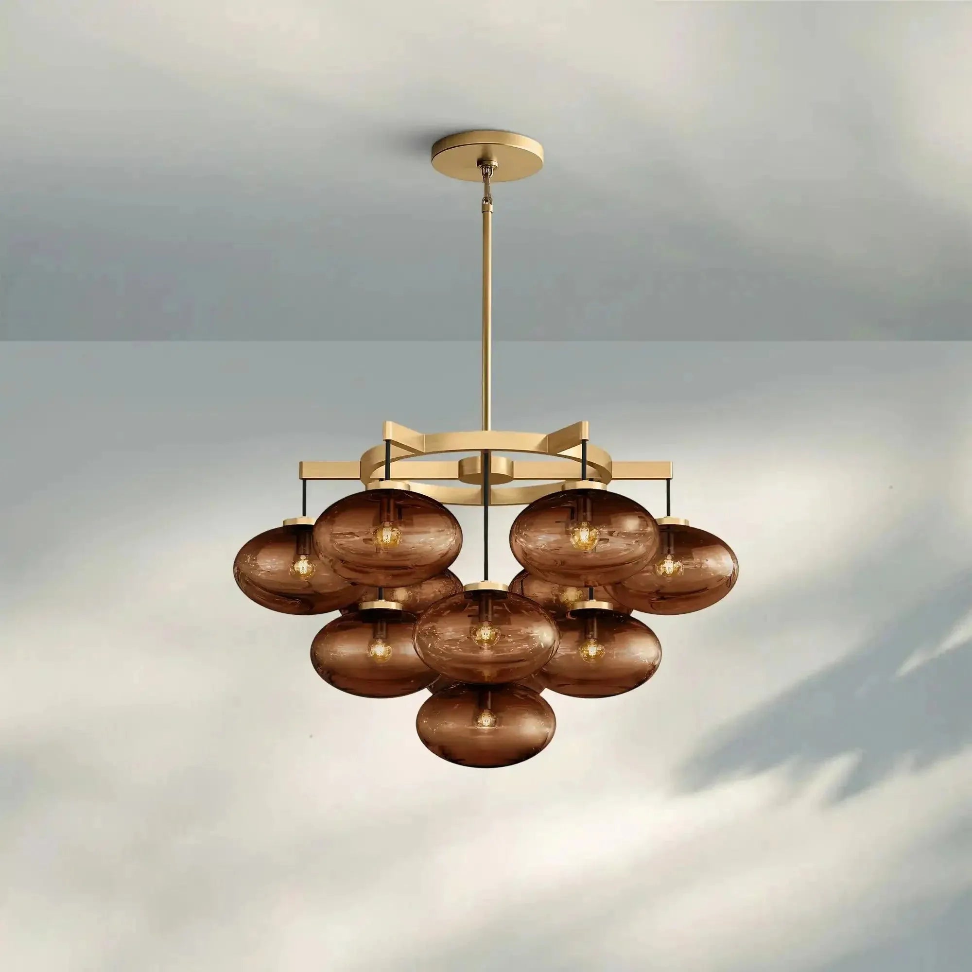 Cabretter Round Chandelier 36" 60" - Blushlighting