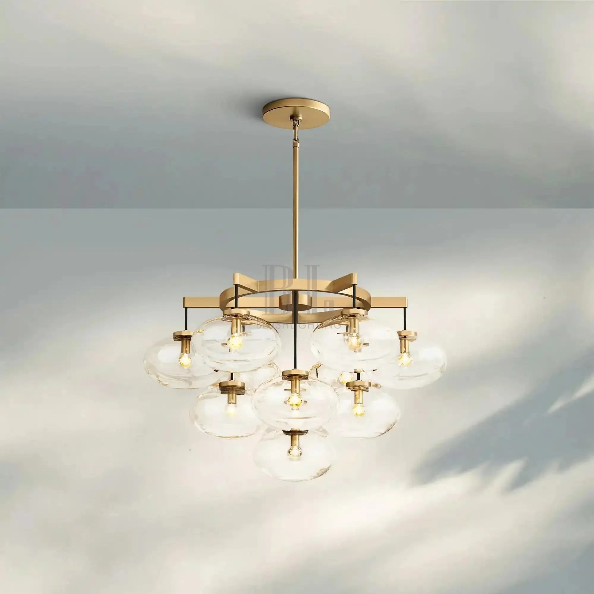 Cabretter Round Chandelier 36" 60" - Blushlighting