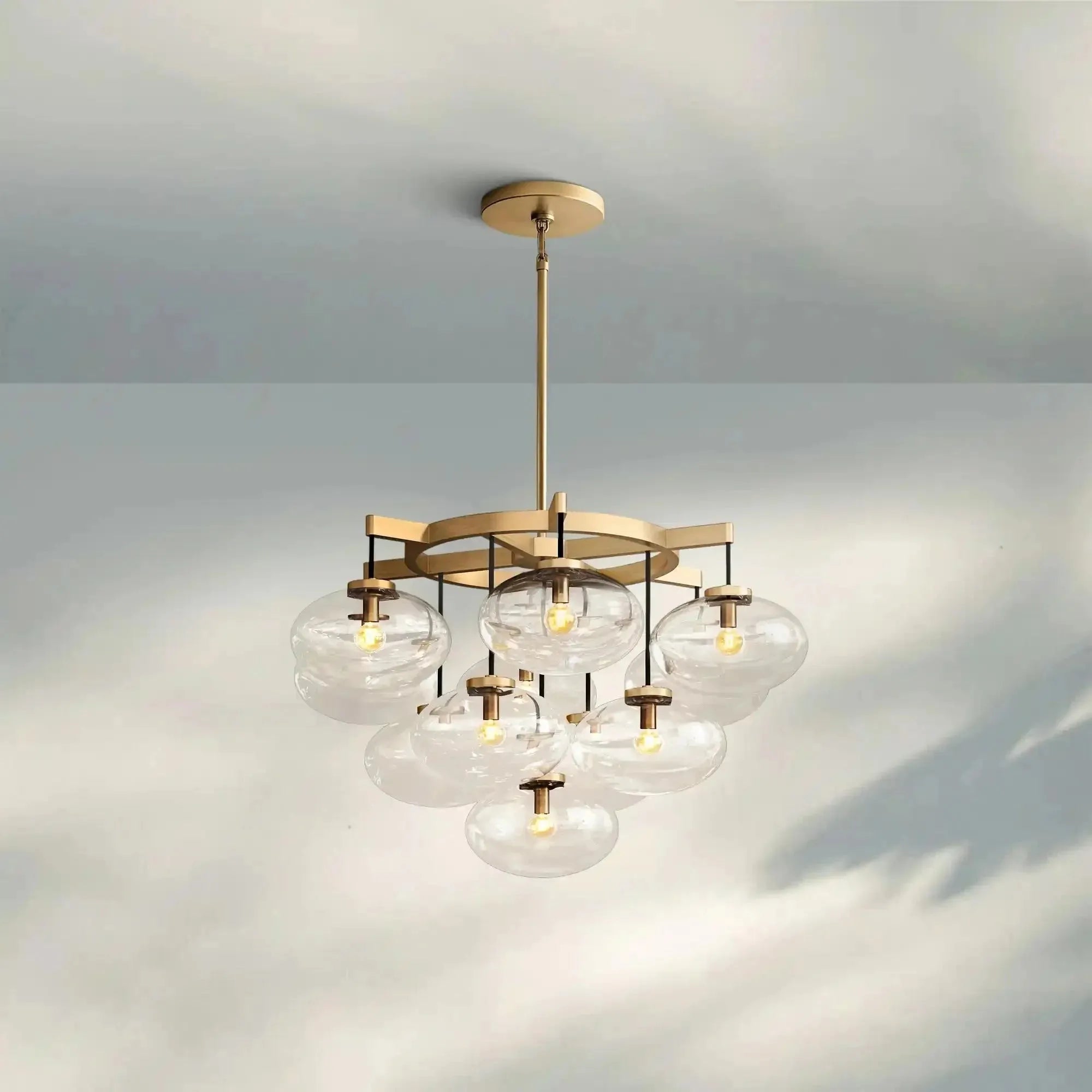 Cabretter Round Chandelier 36" 60" - Blushlighting