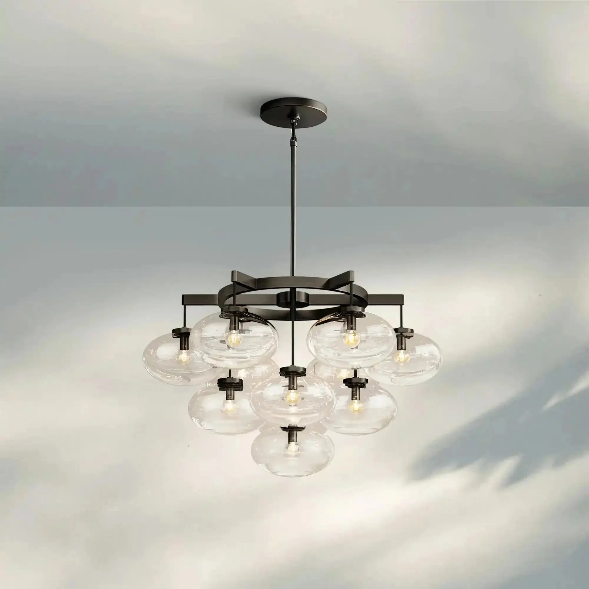 Cabretter Round Chandelier 36" 60" - Blushlighting