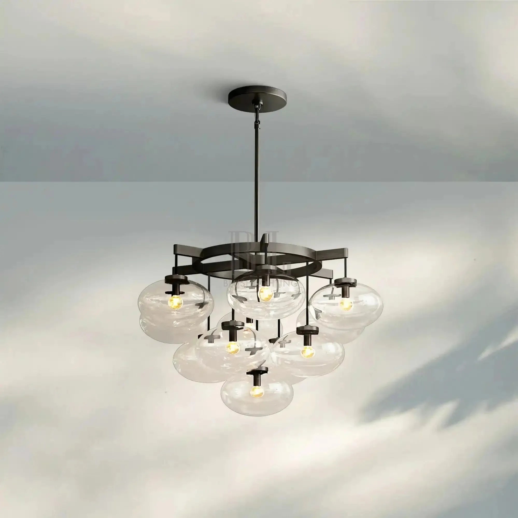 Cabretter Round Chandelier 36" 60" - Blushlighting