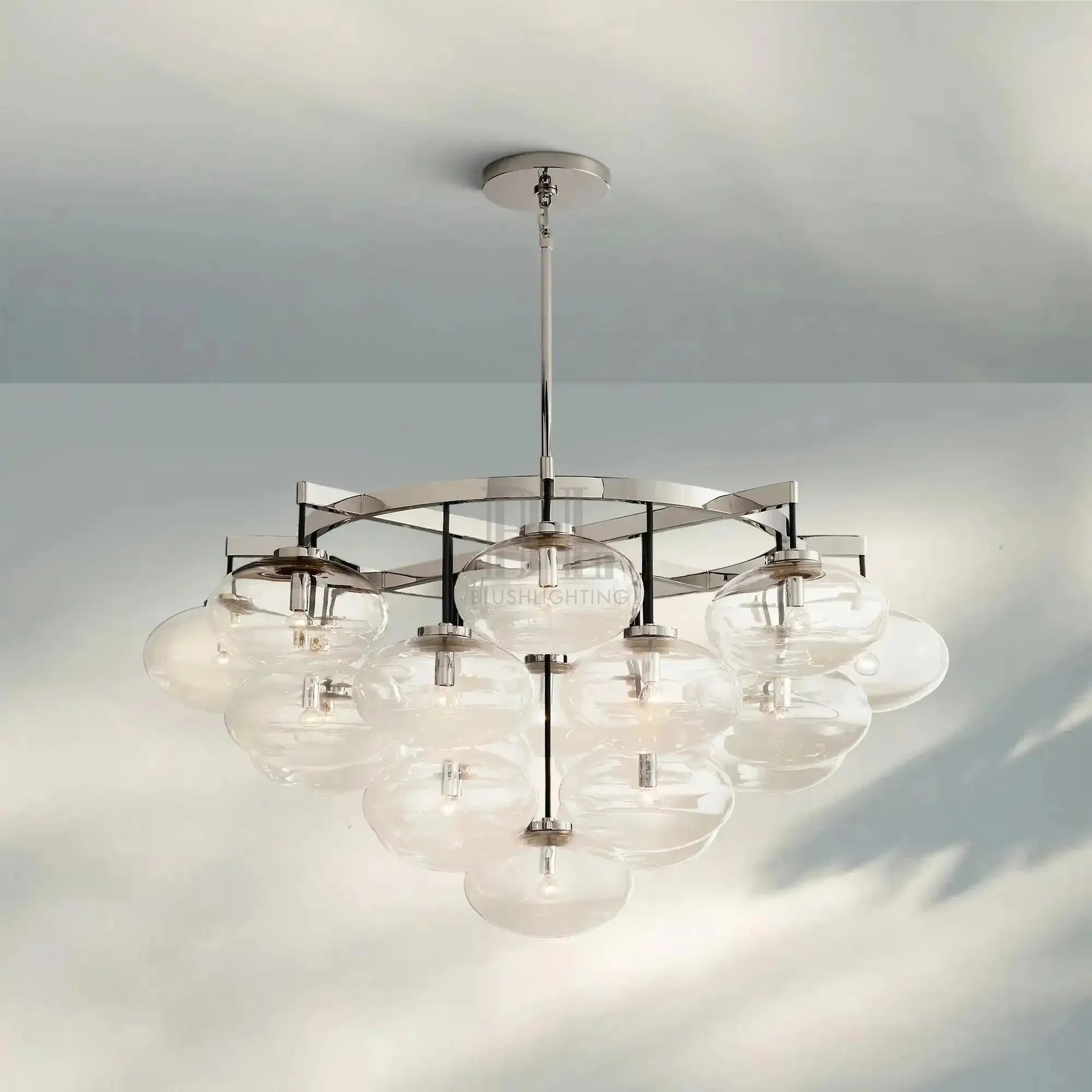 Cabretter Round Chandelier 36" 60" - Blushlighting