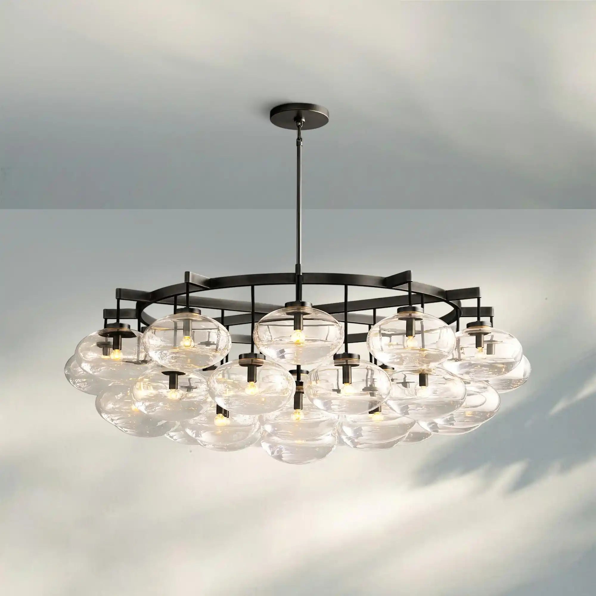 Cabretter Round Chandelier 36" 60" - Blushlighting