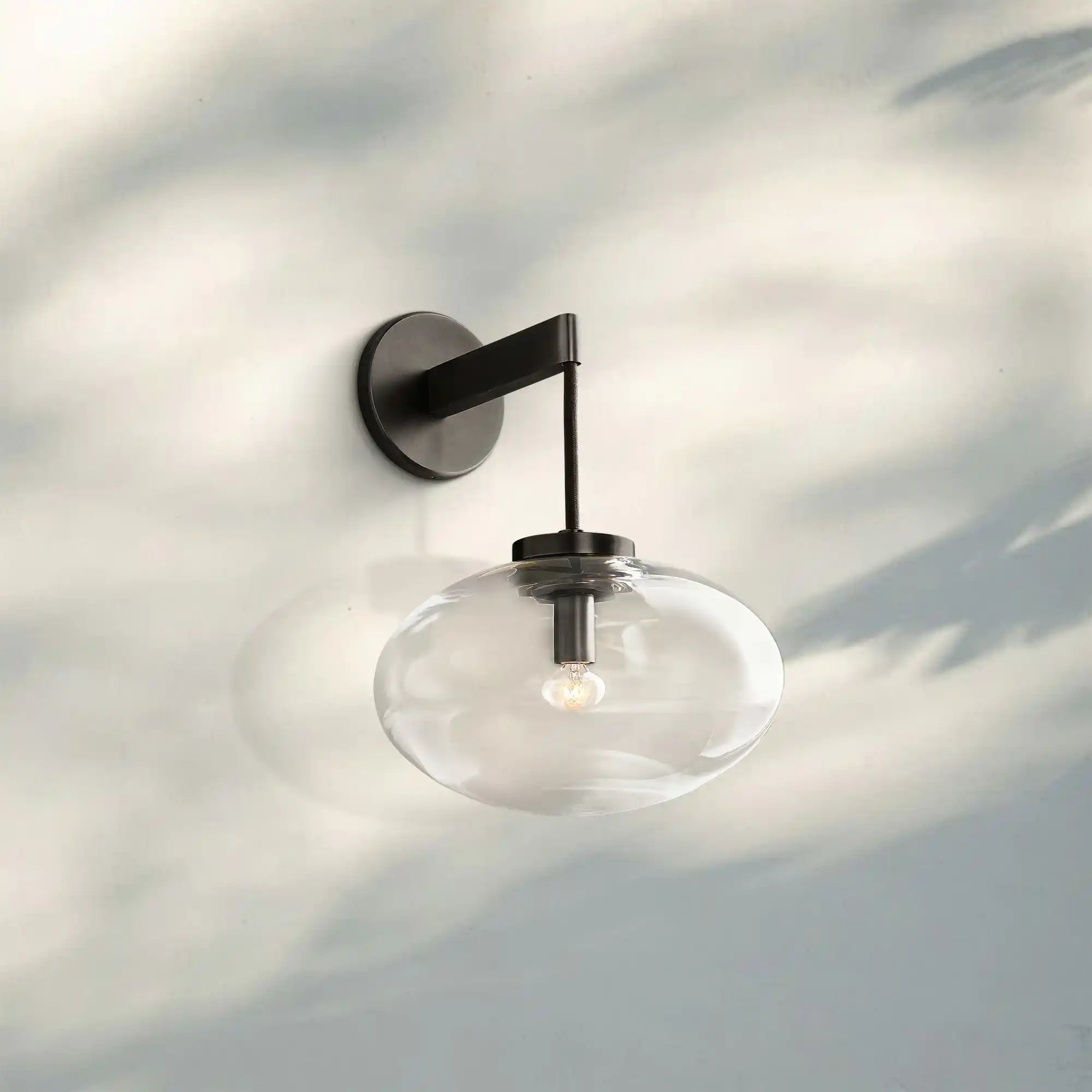 Cabrlet Clear Glass Sconce - Blushlighting