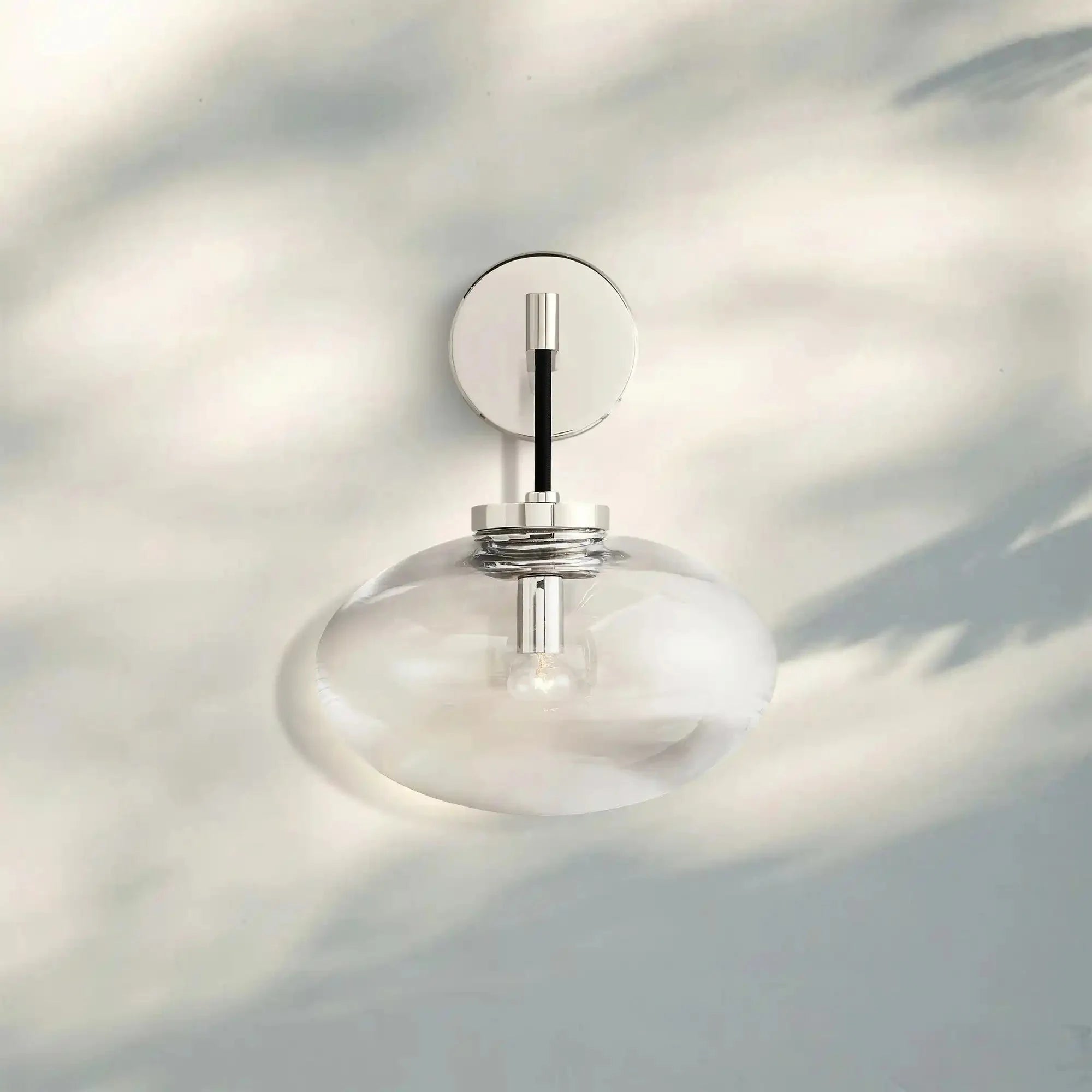 Cabrlet Clear Glass Sconce - Blushlighting