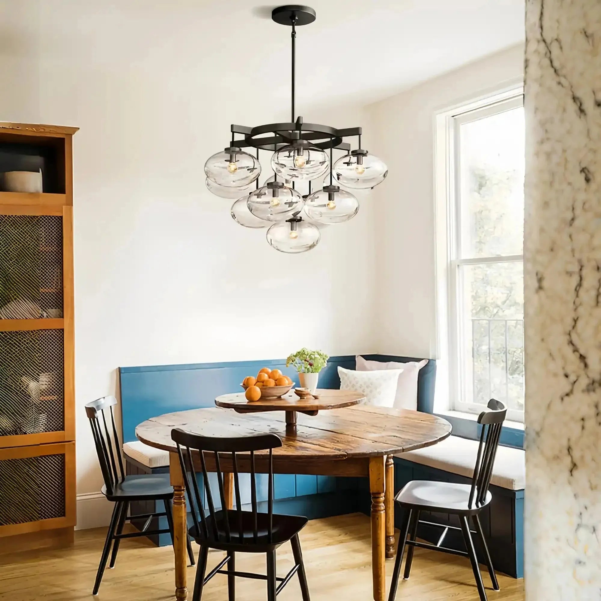 Cabretter Round Chandelier 36" 60" - Blushlighting