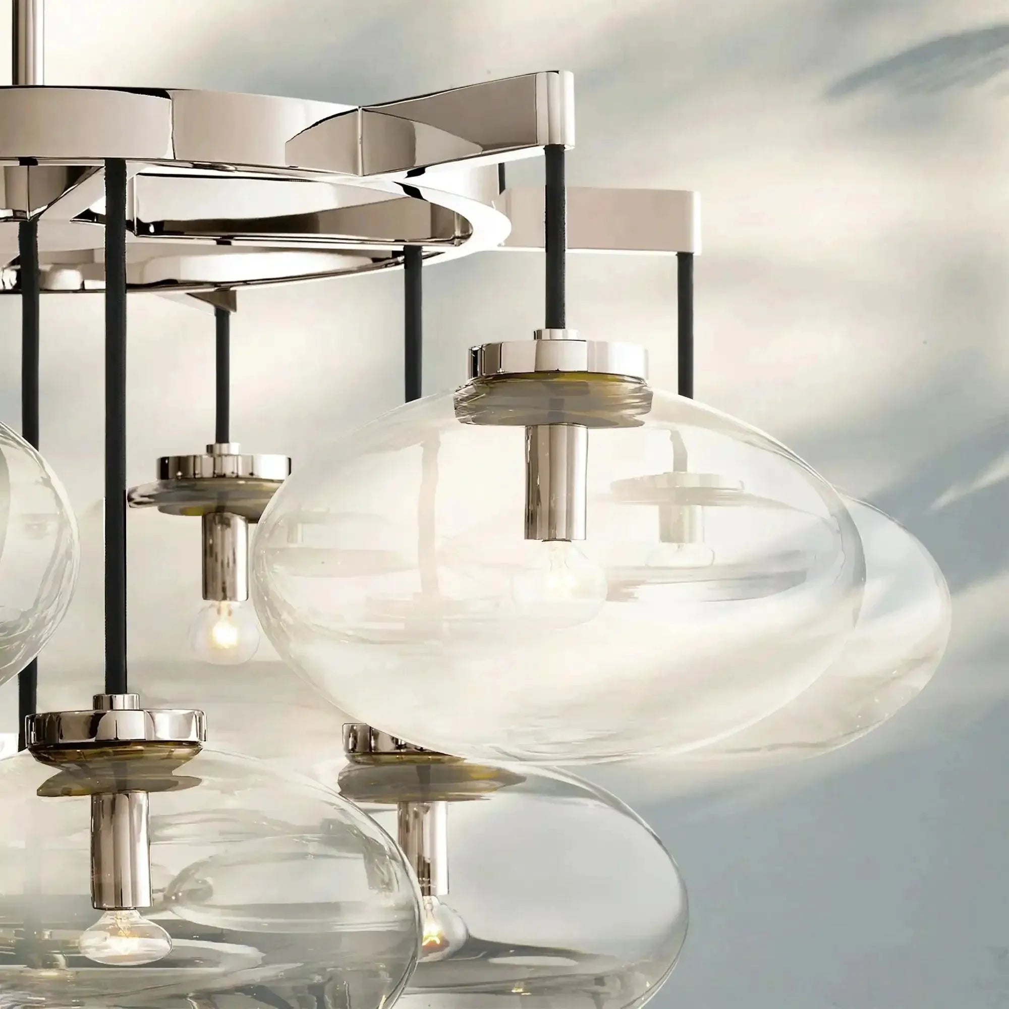 Cabretter Round Chandelier 36" 60" - Blushlighting