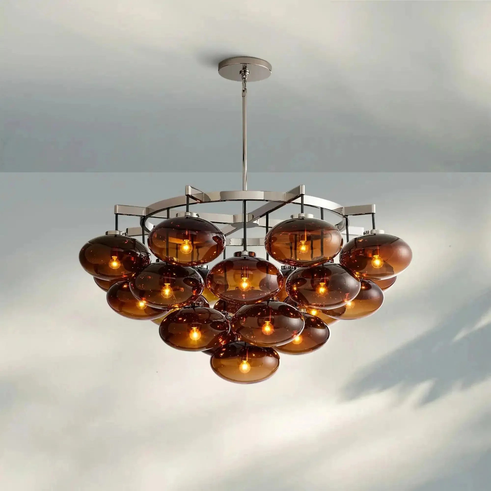 Cabretter Round Chandelier 36" 60" - Blushlighting