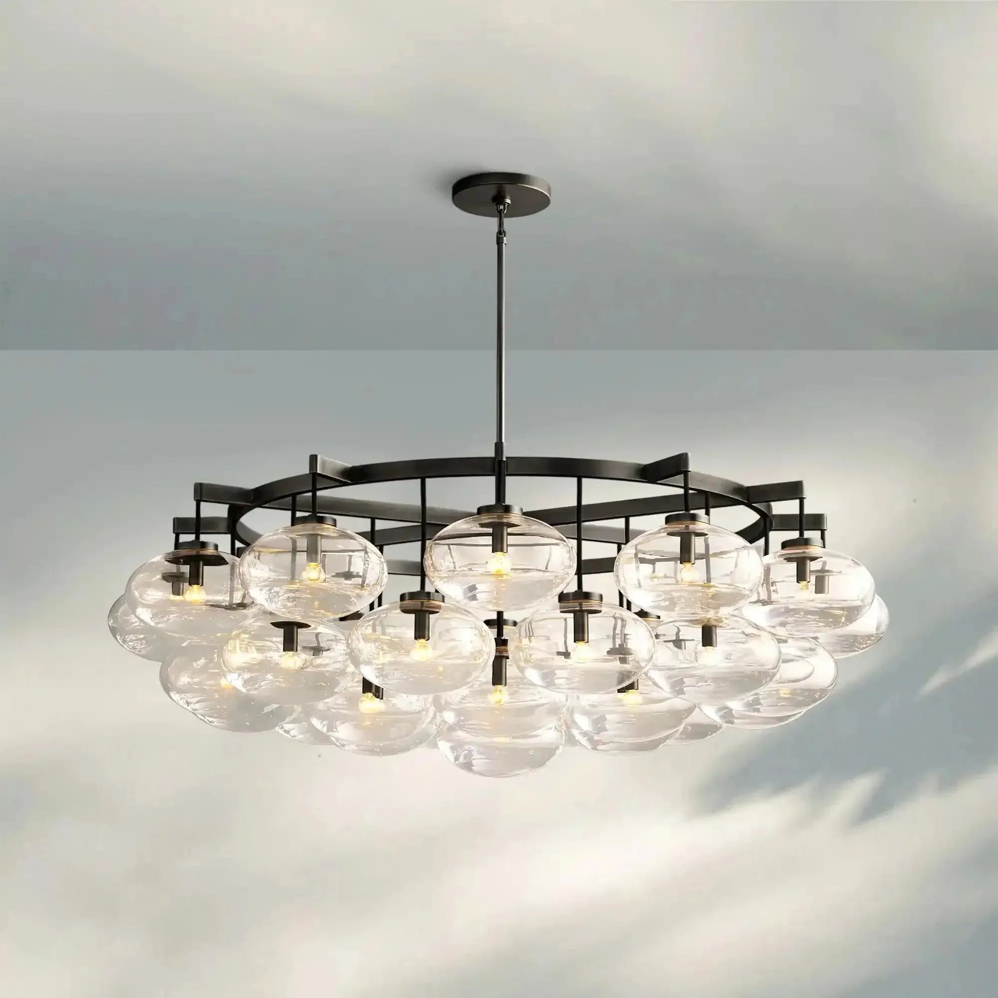 Cabretter Round Chandelier 36" 60" - Blushlighting