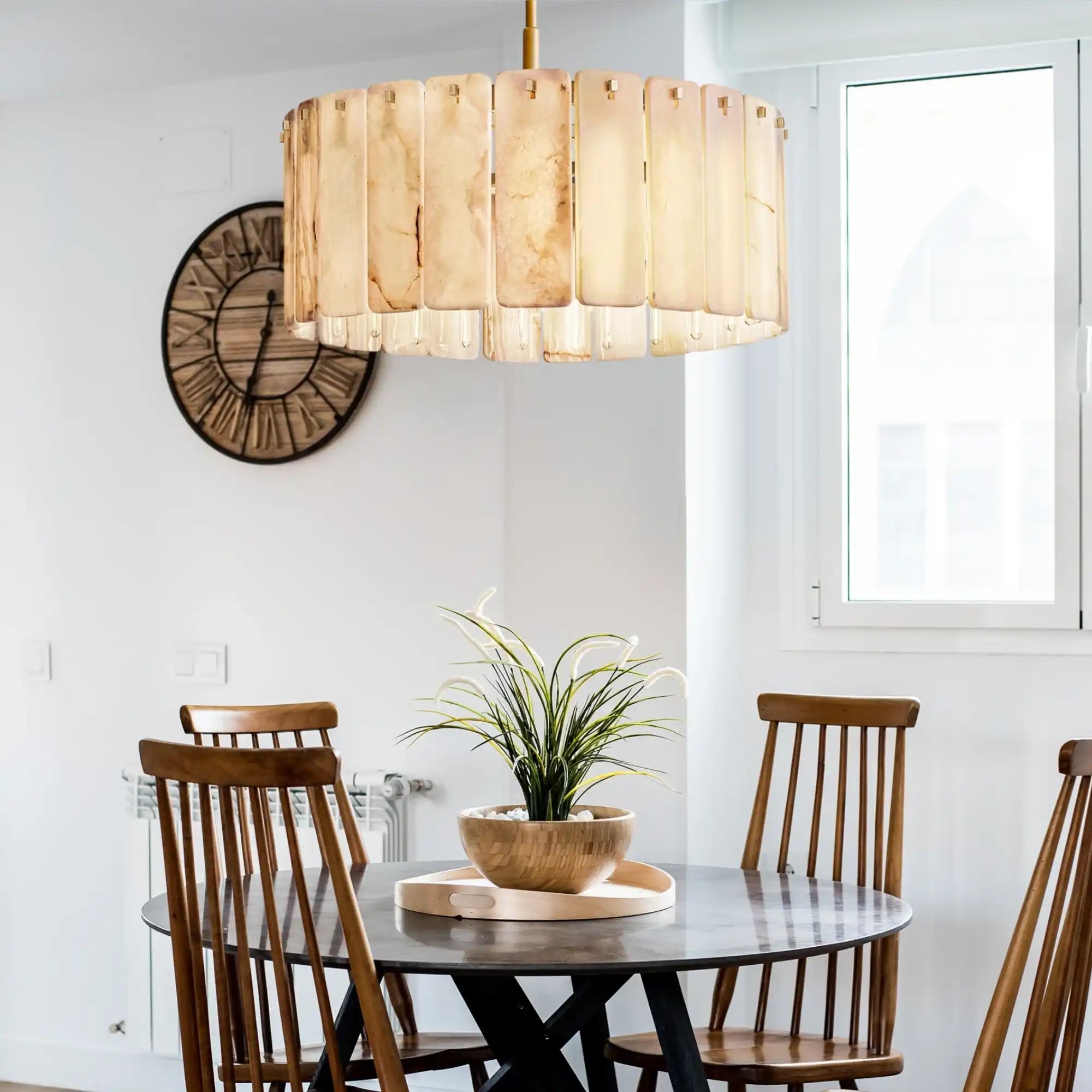 Calametta Onyx Round Chandelier 36" 48'' 60'' - Blushlighting