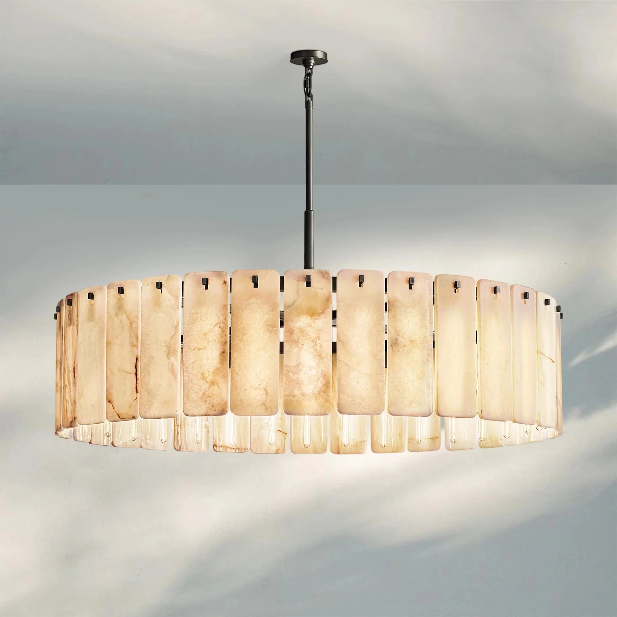 Calametta Onyx Round Chandelier 36" 48'' 60'' - Blushlighting