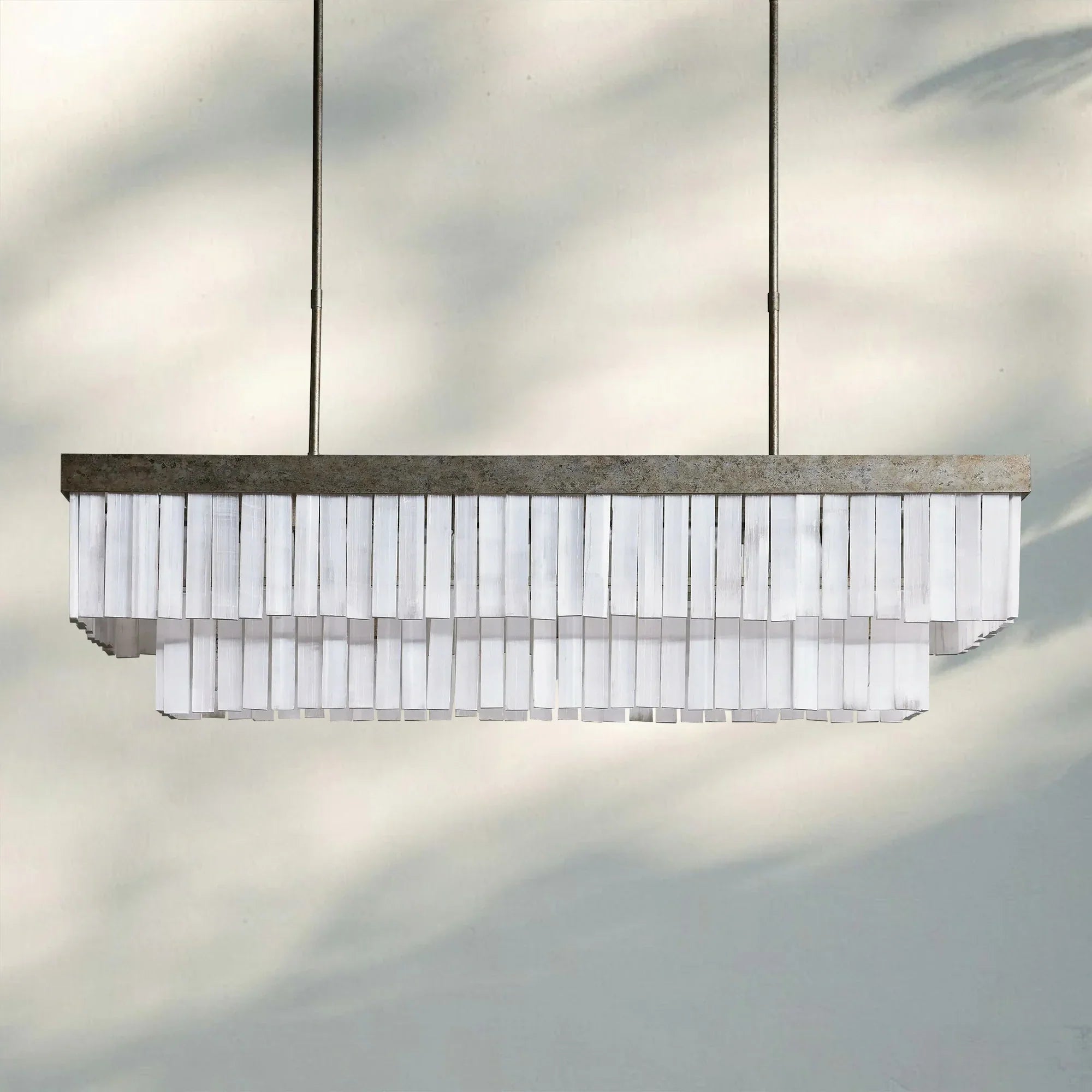 Cameron Rectangular Chandelier 49''59'' - 59''Blushlighting