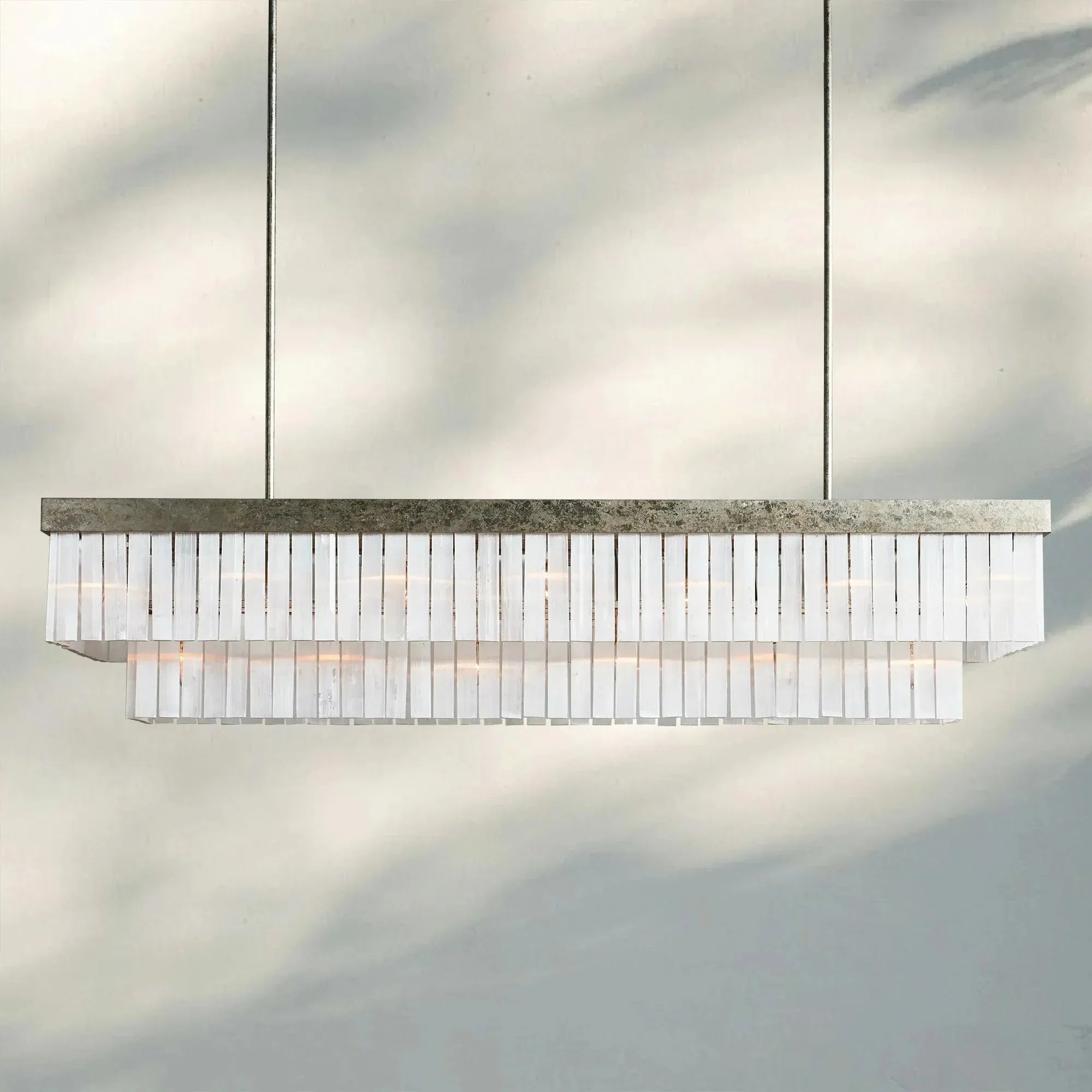Cameron Rectangular Chandelier 49''59'' - 59''Blushlighting