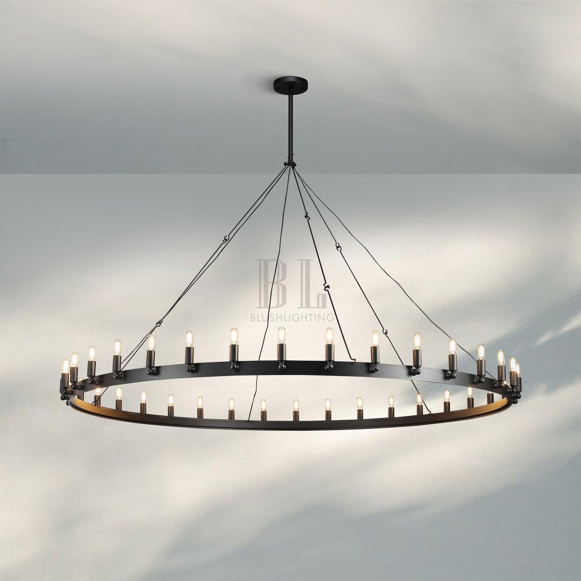 Camina Luxury Vintage Round Chandelier-