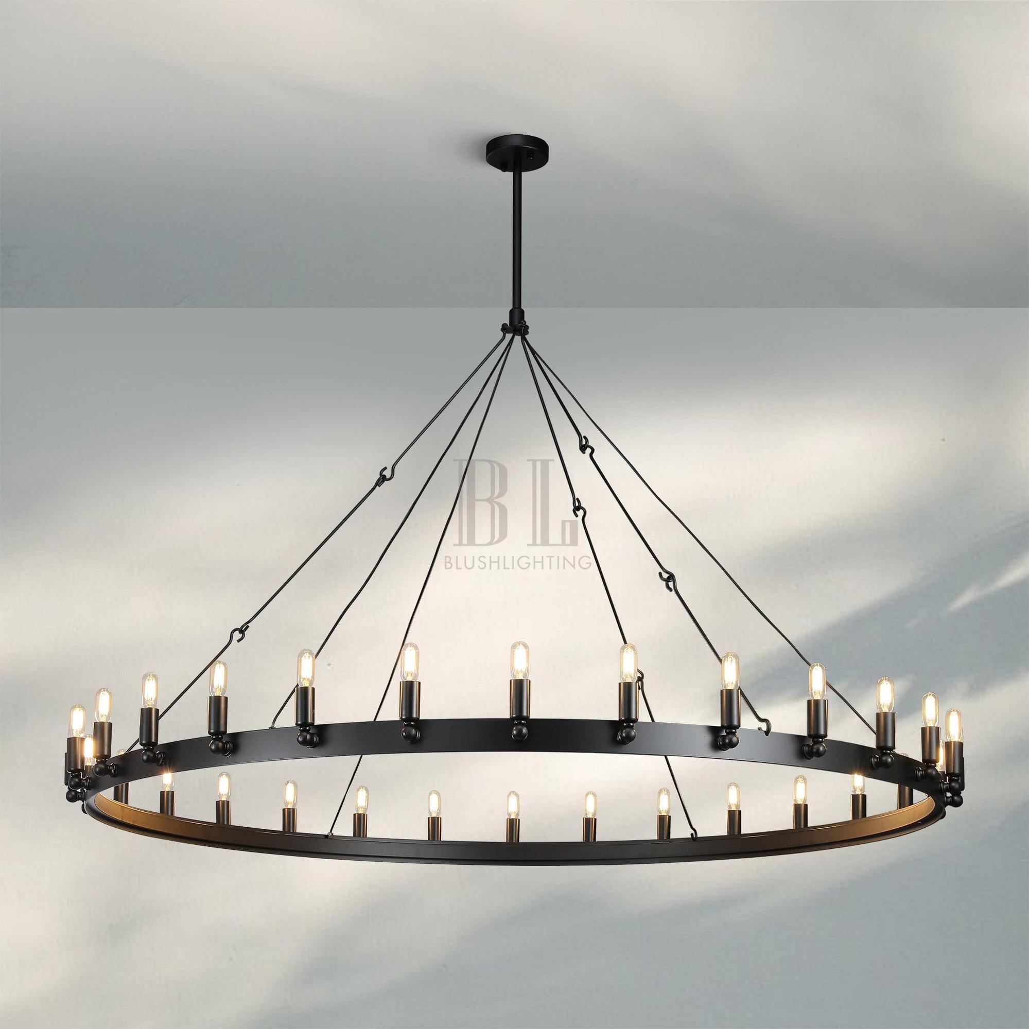 Camina Luxury Vintage Round Chandelier-