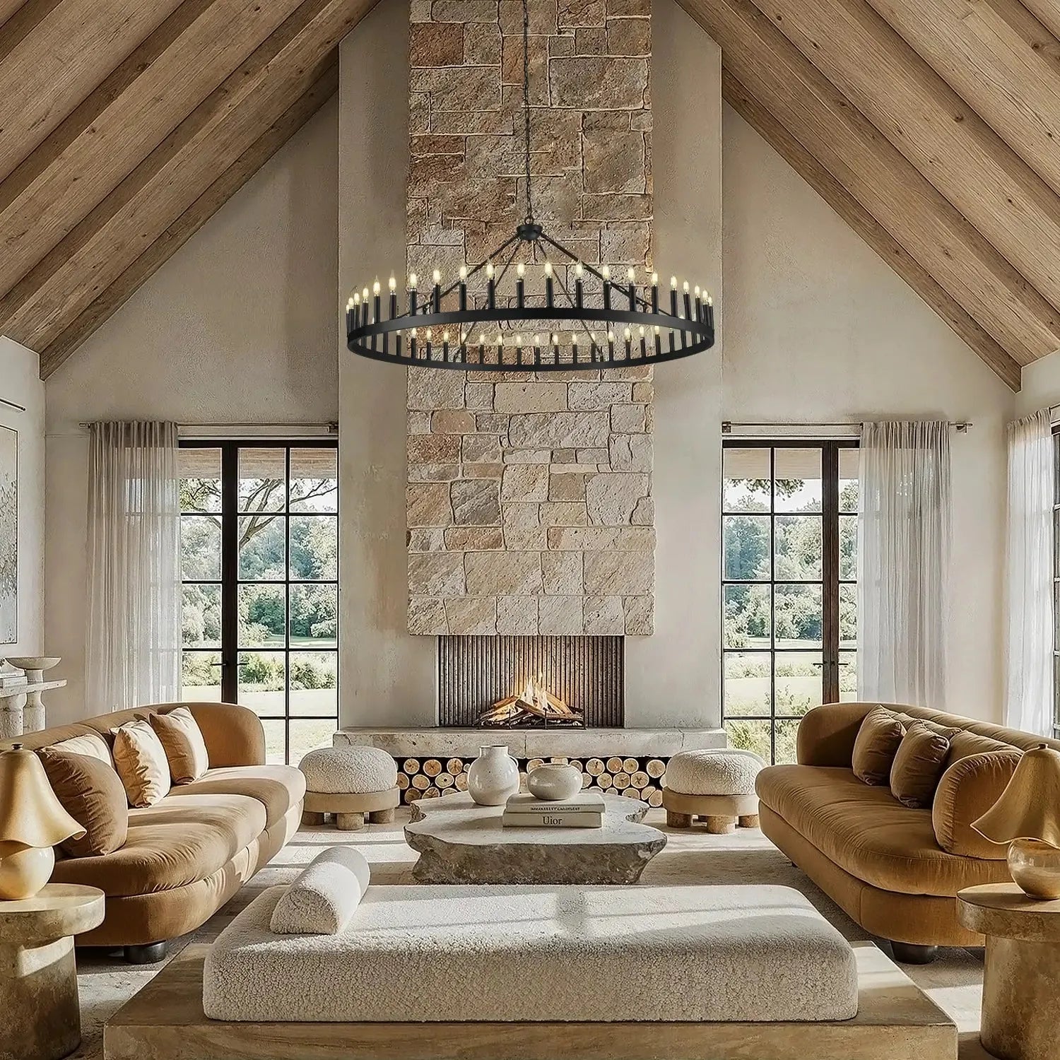 Camina Luxury Vintage Round Chandelier-