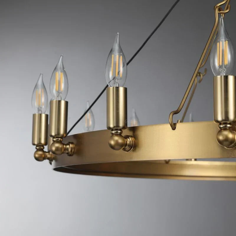 Camina Luxury Vintage Round Chandelier-